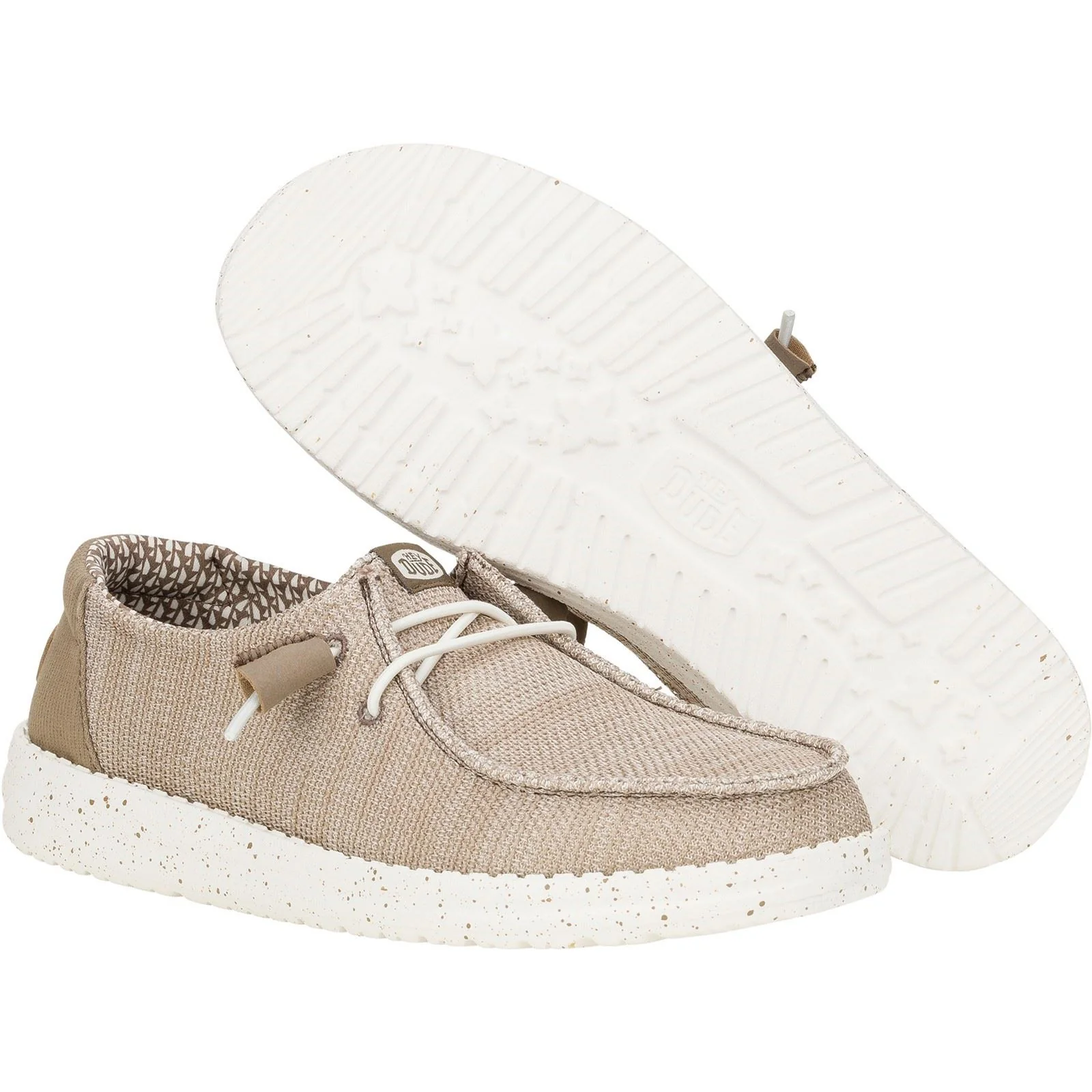 HEYDUDE Women's Wendy Stretch Mesh Shoes in Walnut - Image 3