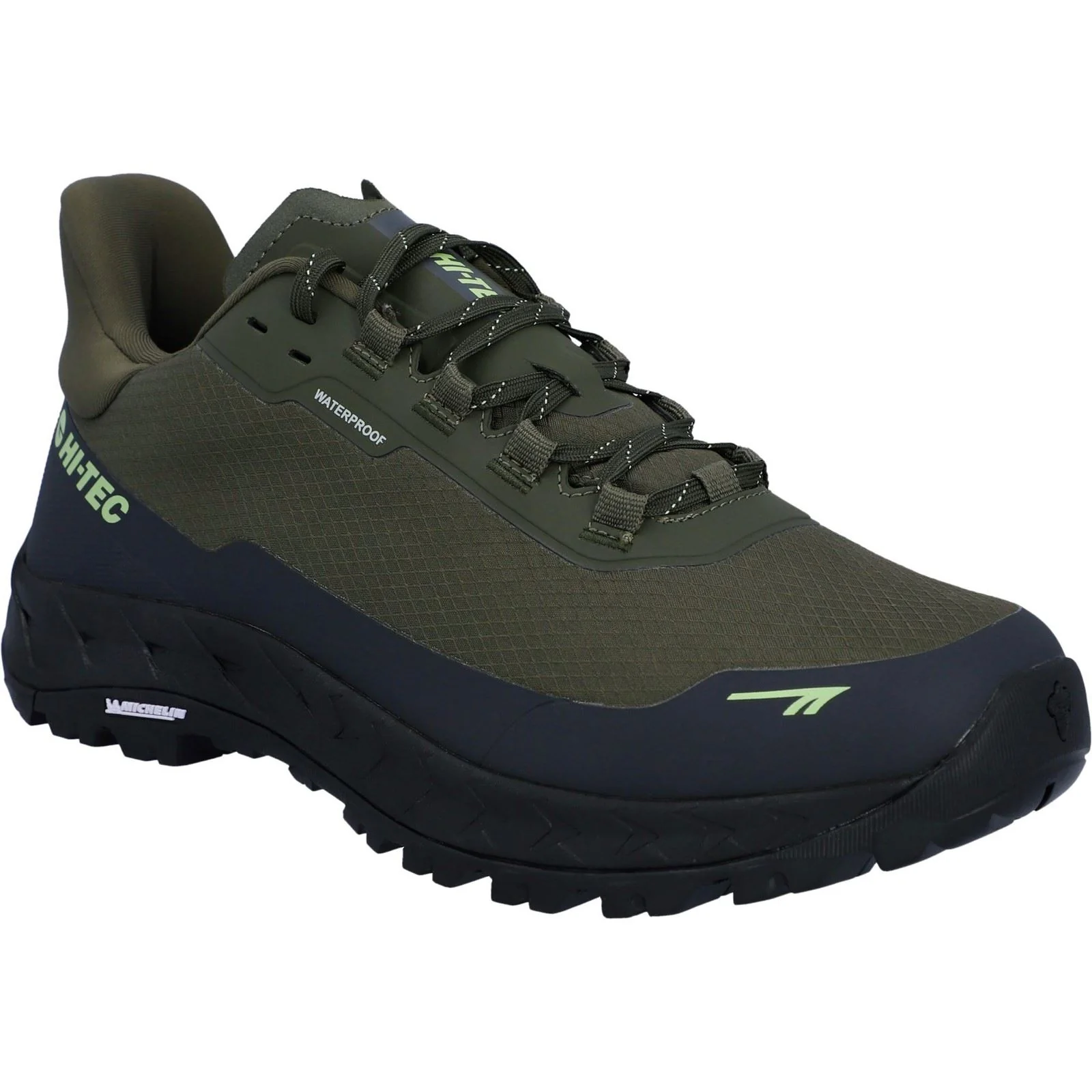 Hi-Tec ALTITUDE LITE WP Polyester Men's Olive Night/Charcoal Grey/Lime Hiking Boots