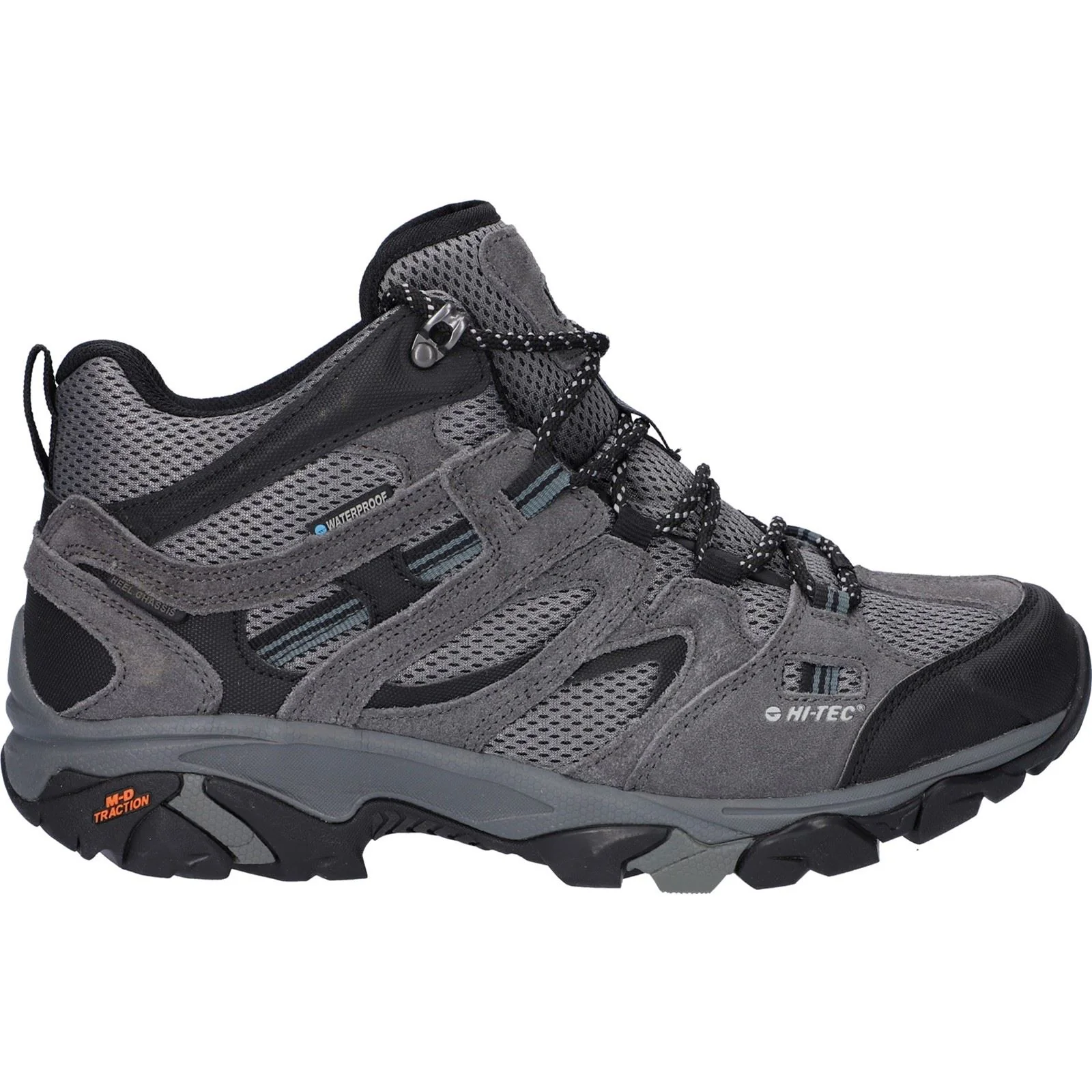 Hi-Tec Apex Lite Mid Polyester Men's Grey Hiking Boots - Image 6