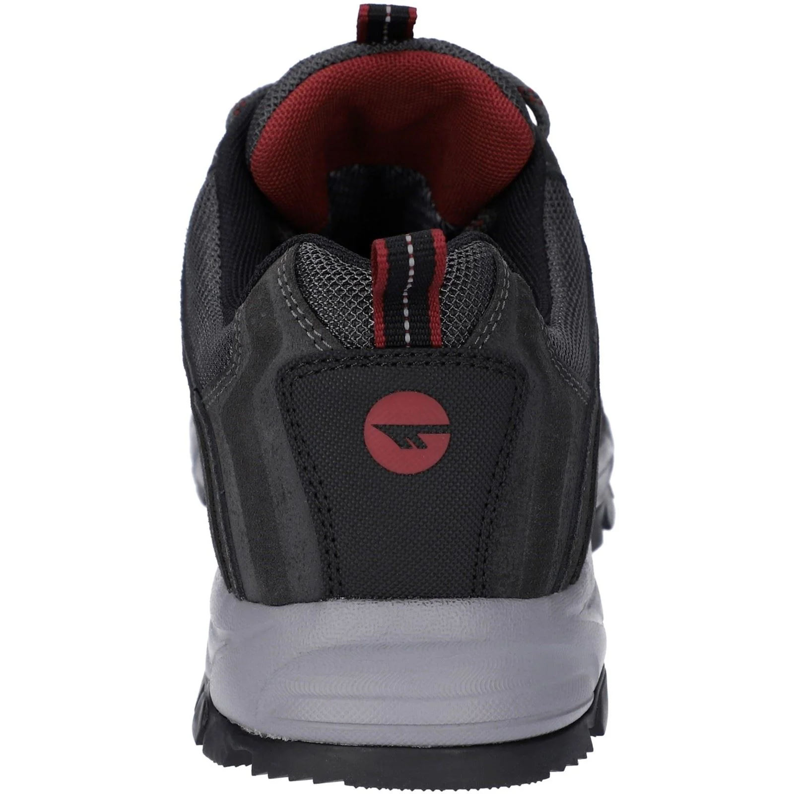Hi-Tec Auckland Lite Leather Men's Graphite Grey/Dark Red Hiking Boots - Image 2