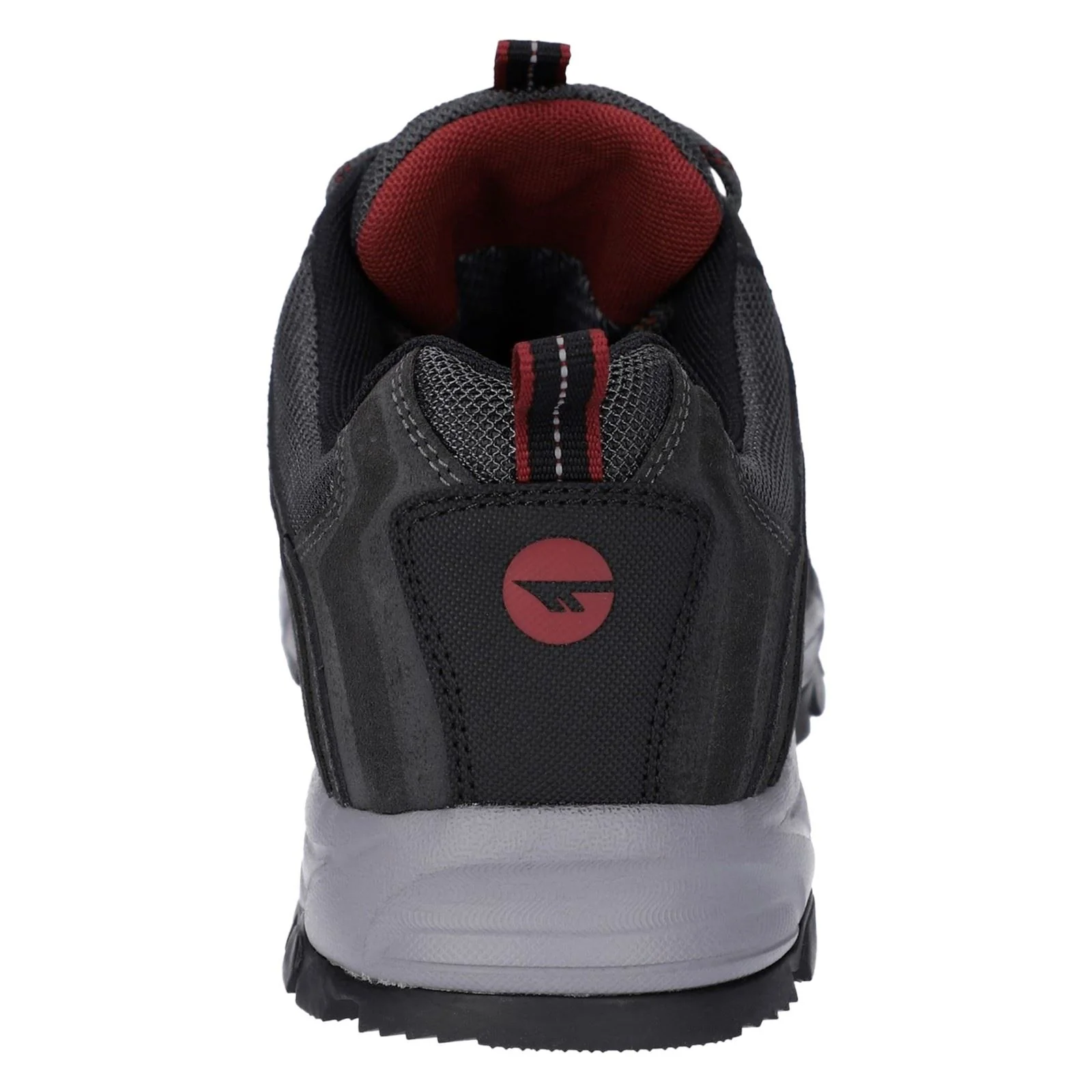 Hi-Tec Auckland Lite Leather Men's Graphite Grey/Dark Red Hiking Boots - Image 8