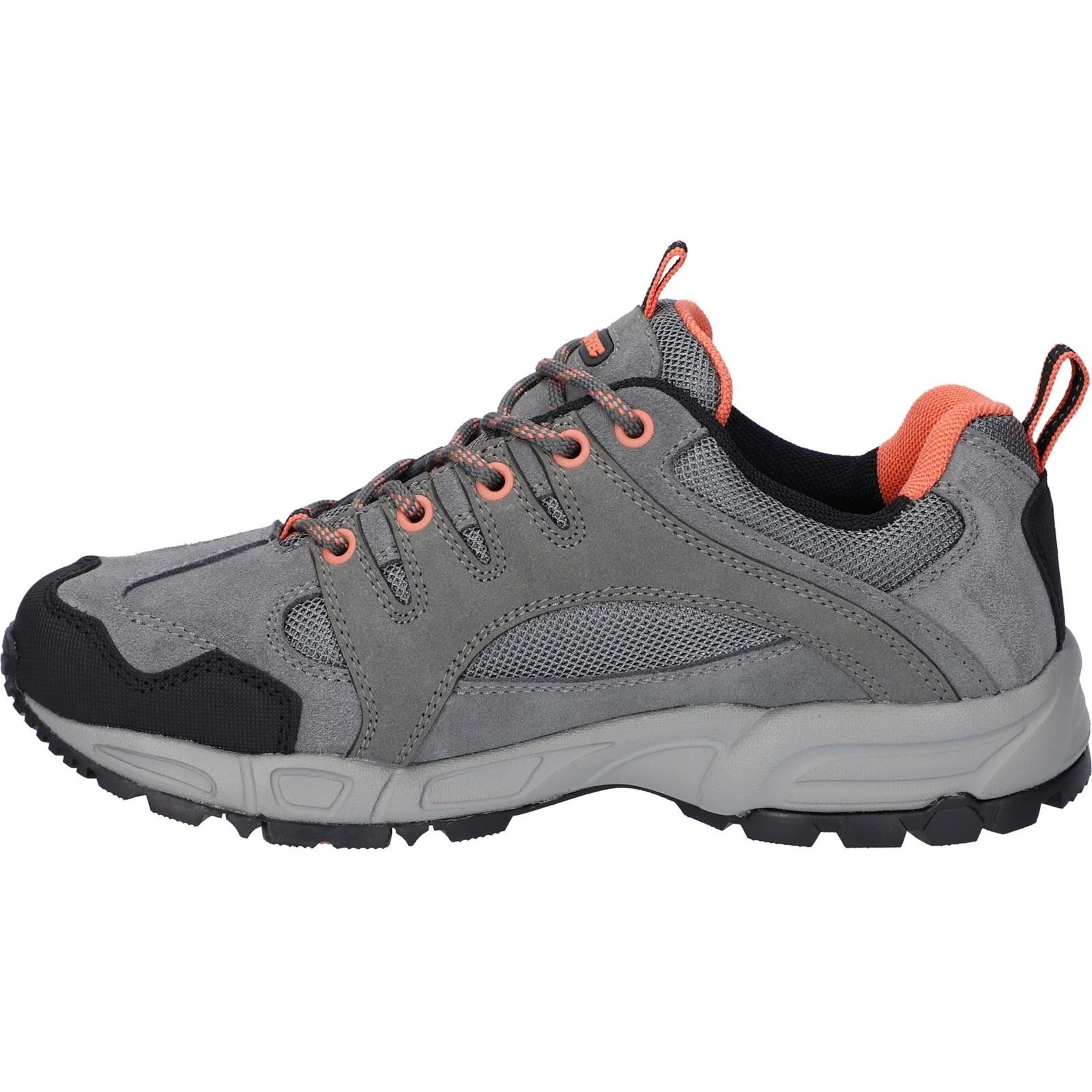 Hi-Tec Auckland Lite Leather Women's Steel/Coral/Cool Grey Hiking Boots - Image 5