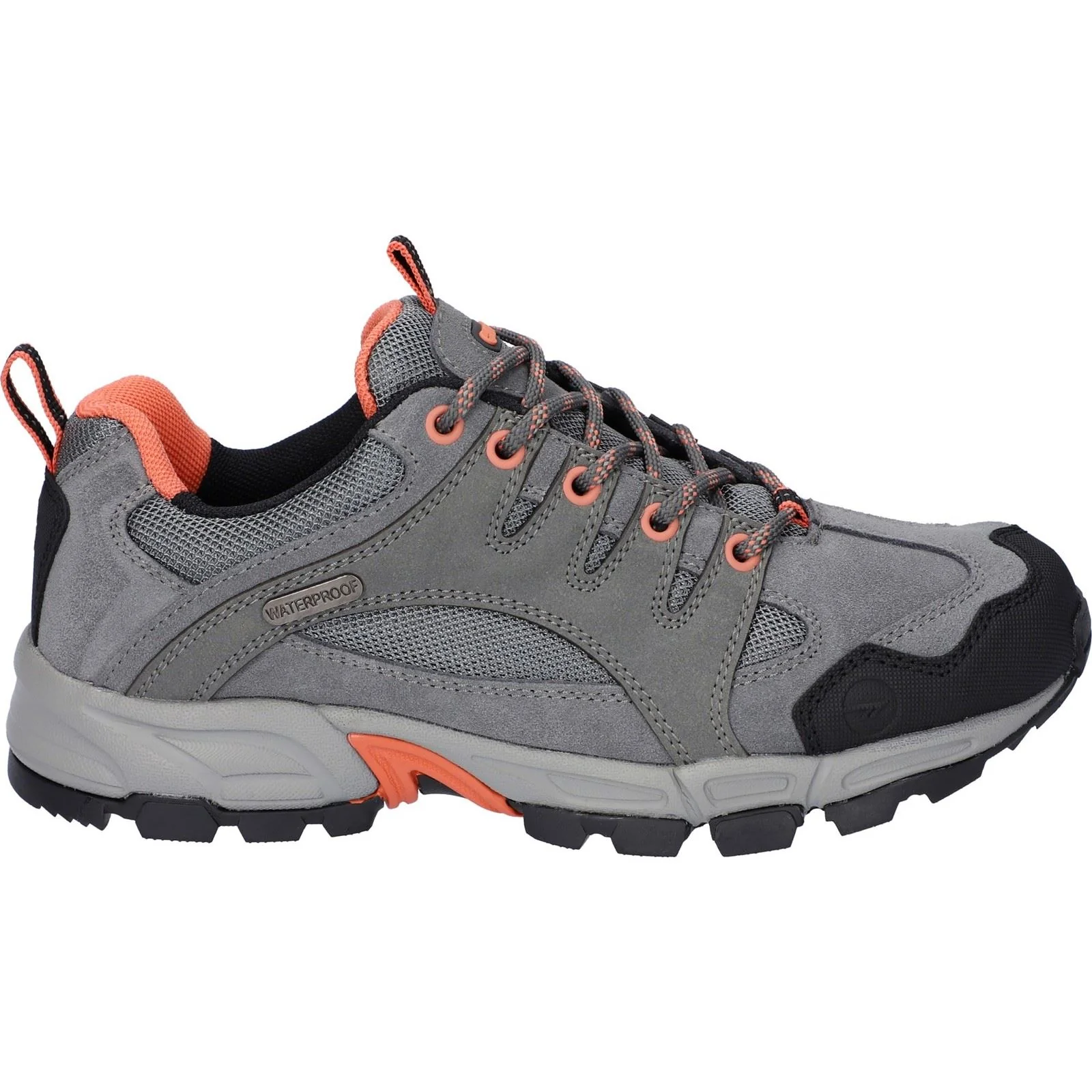 Hi-Tec Auckland Lite Leather Women's Steel/Coral/Cool Grey Hiking Boots - Image 6
