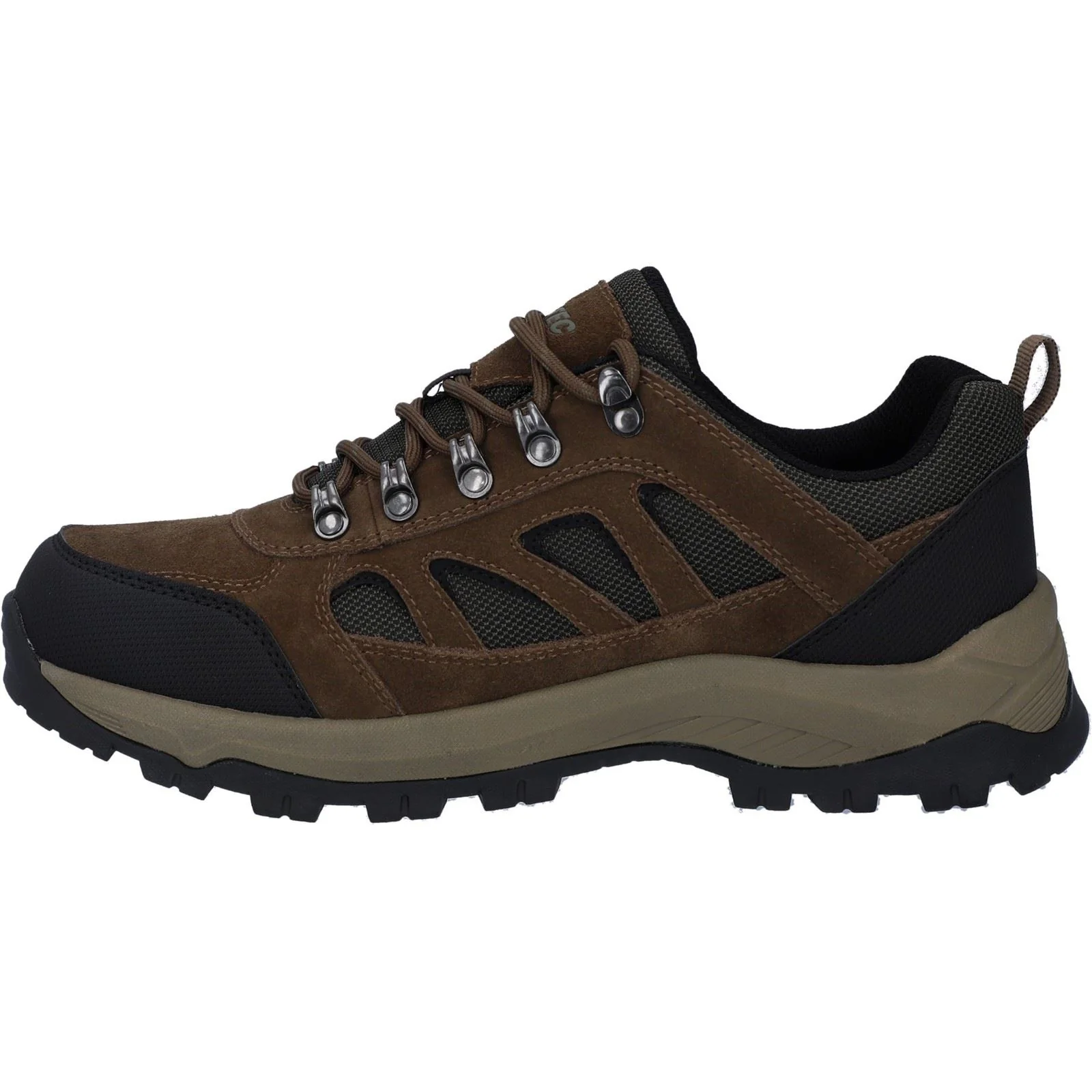 Hi-Tec Bandera Expedition Low Leather Men's Smokey Brown/Khaki Hiking Boots - Image 4