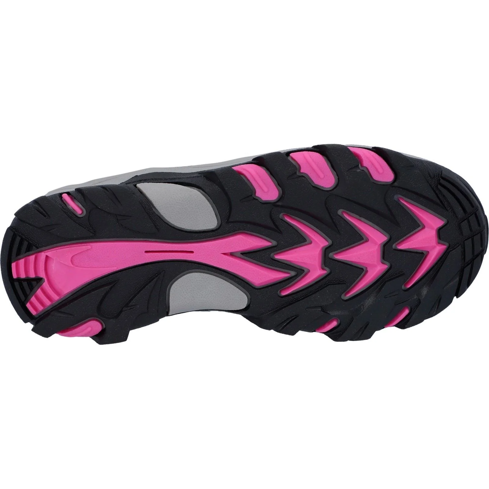 Hi-Tec Blackout Low Synthetic Soft Shell Junior Dark Forest/India Ink/Pink Hiking Boots - Image 4