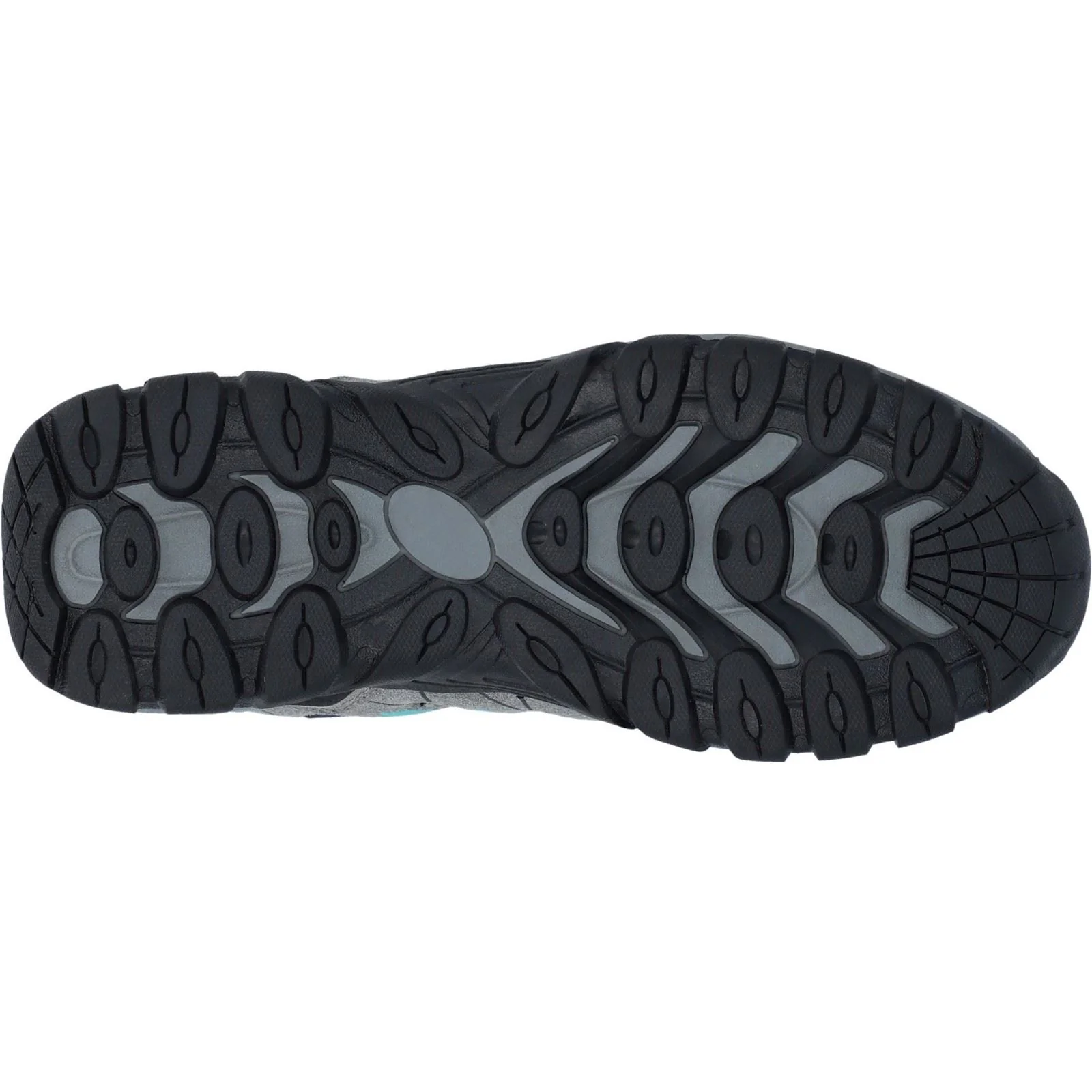 Hi-Tec Corzo Low PU Suede Women's Cool Grey/Navy Blue/Curacao Hiking Boots - Image 4