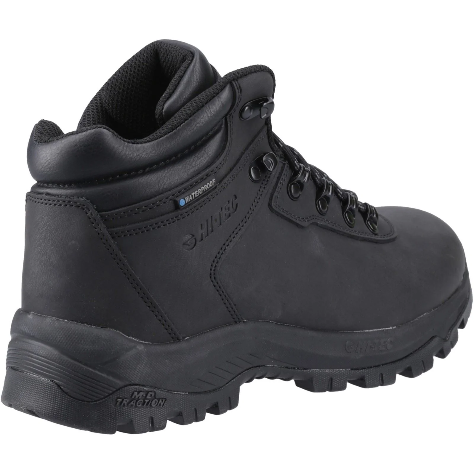 Hi-Tec Eurotrek Lite Waterproof Faux Leather Men's Black Hiking Boots - Image 2