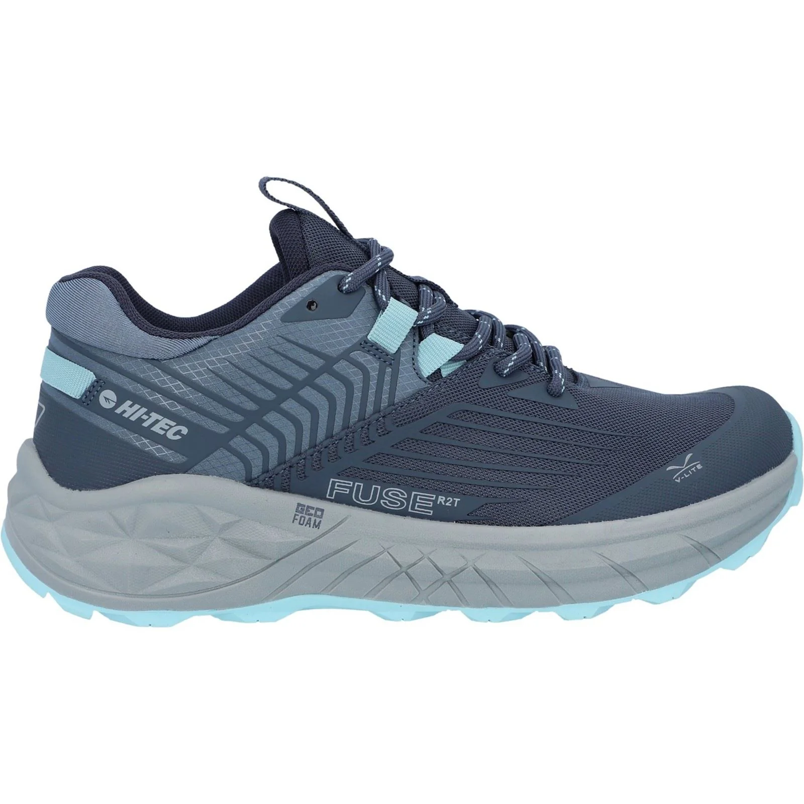 Hi-Tec Fuse Trail Low Polyester Mesh Women's Grisaille/Flintstone Trainers - Image 6