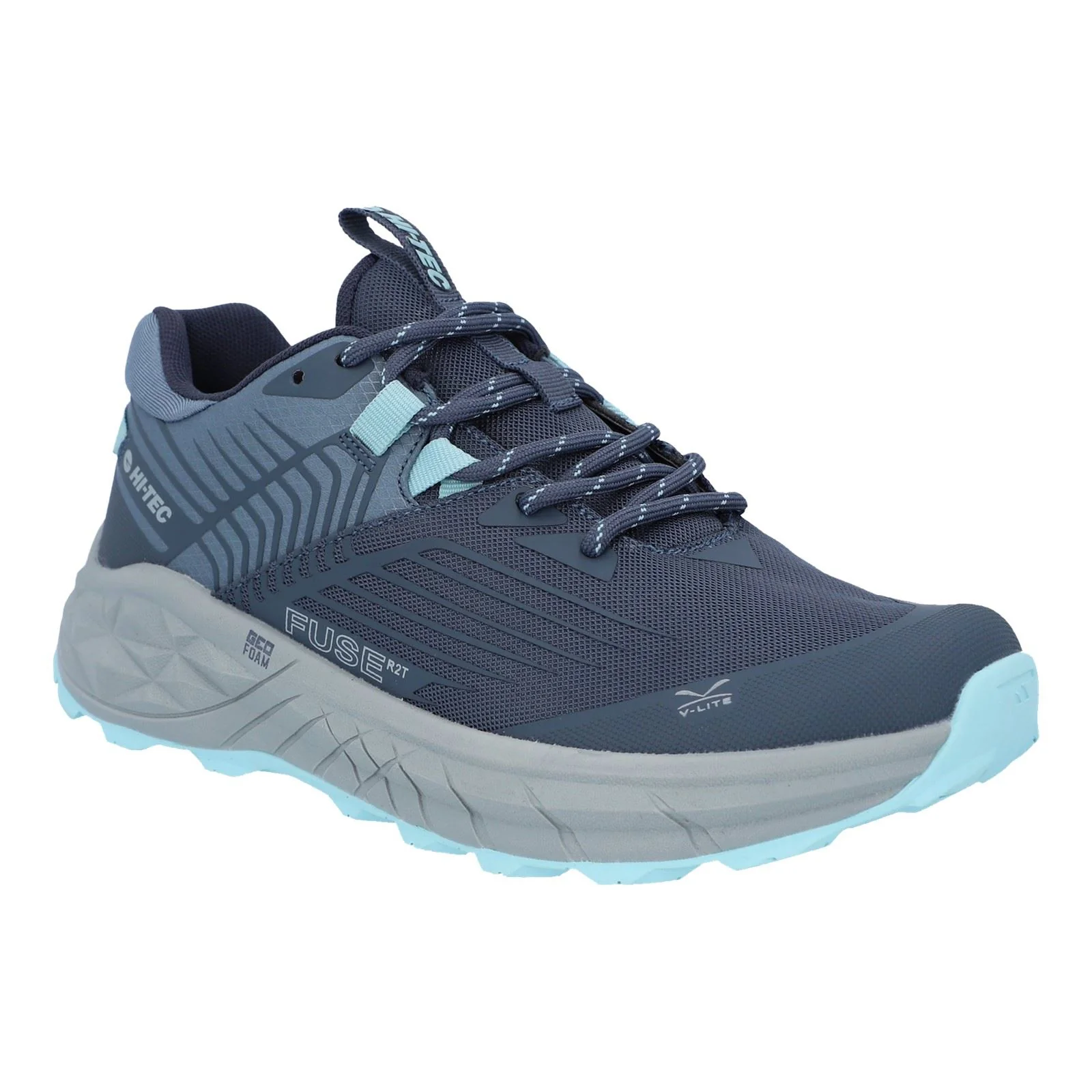 Hi-Tec Fuse Trail Low Polyester Mesh Women's Grisaille/Flintstone Trainers - Image 7