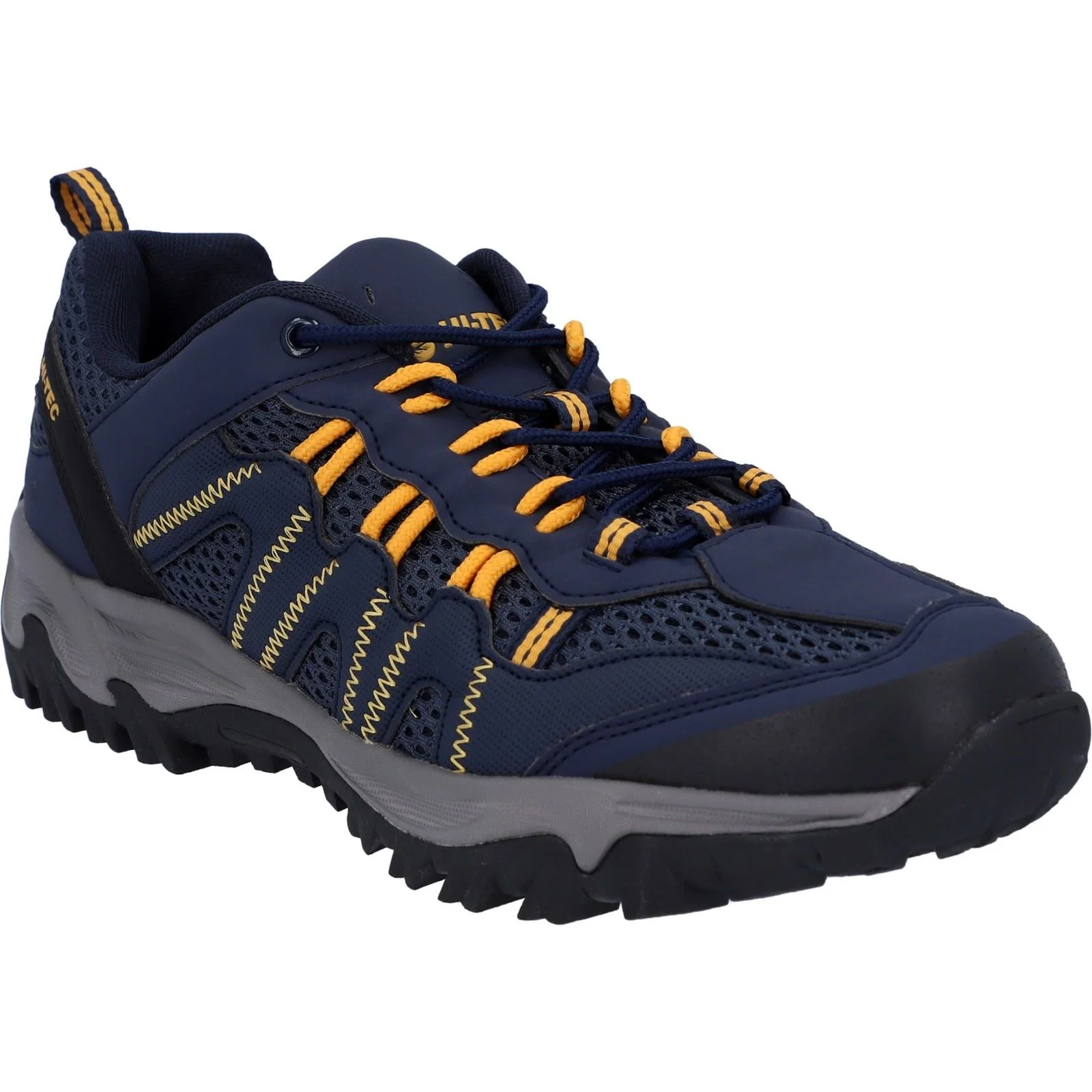 Hi-Tec Jaguar Polyester Men's Navy/Yellow Hiking Boots