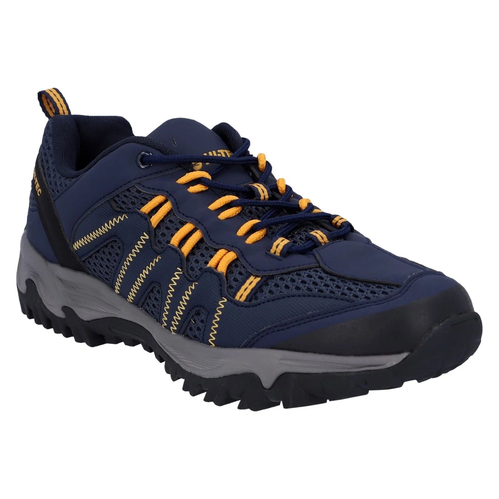 Hi-Tec Jaguar Polyester Men's Navy/Yellow Hiking Boots - Image 8