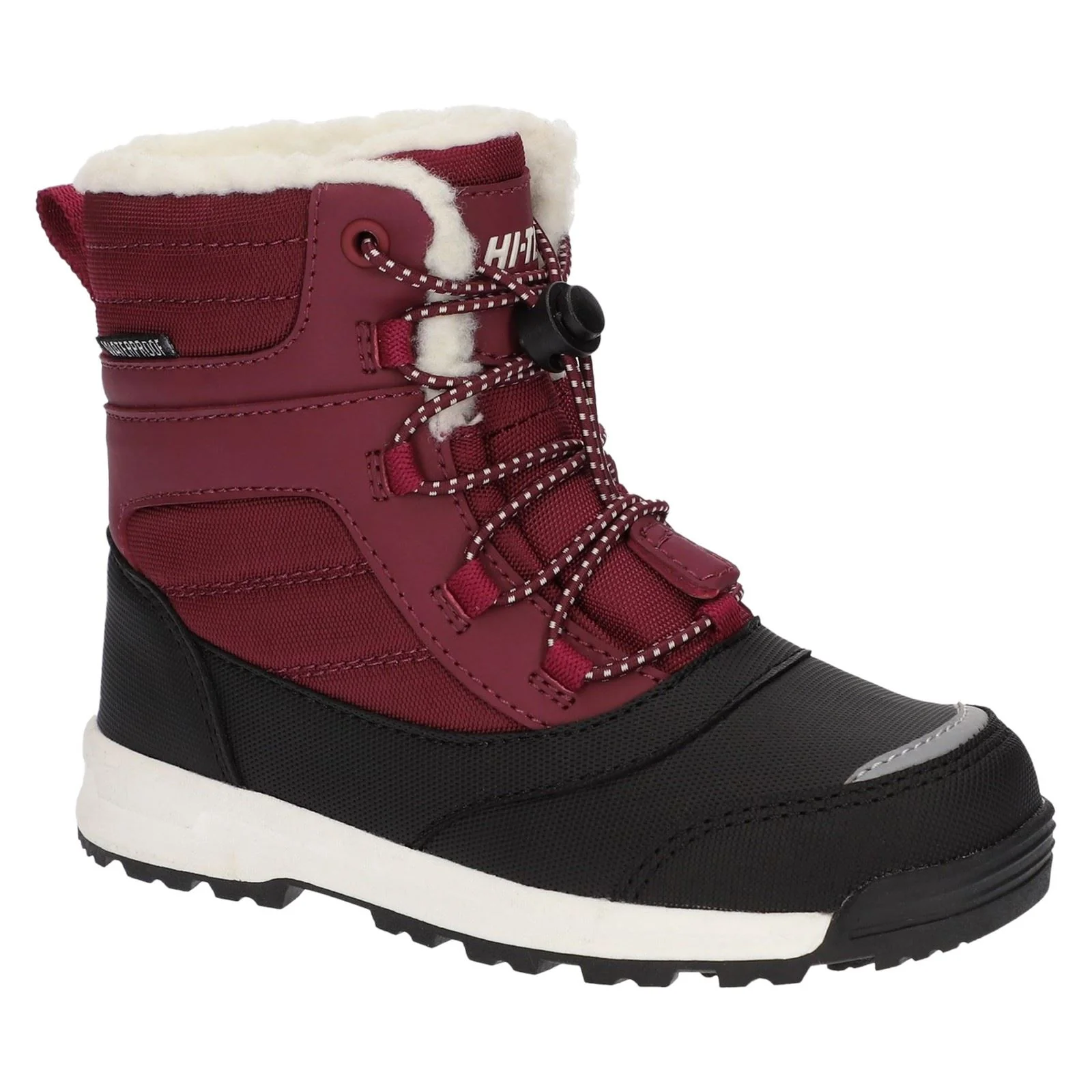Hi-Tec Leo Nylon Berry Winter Mid Calf Boots - Image 7