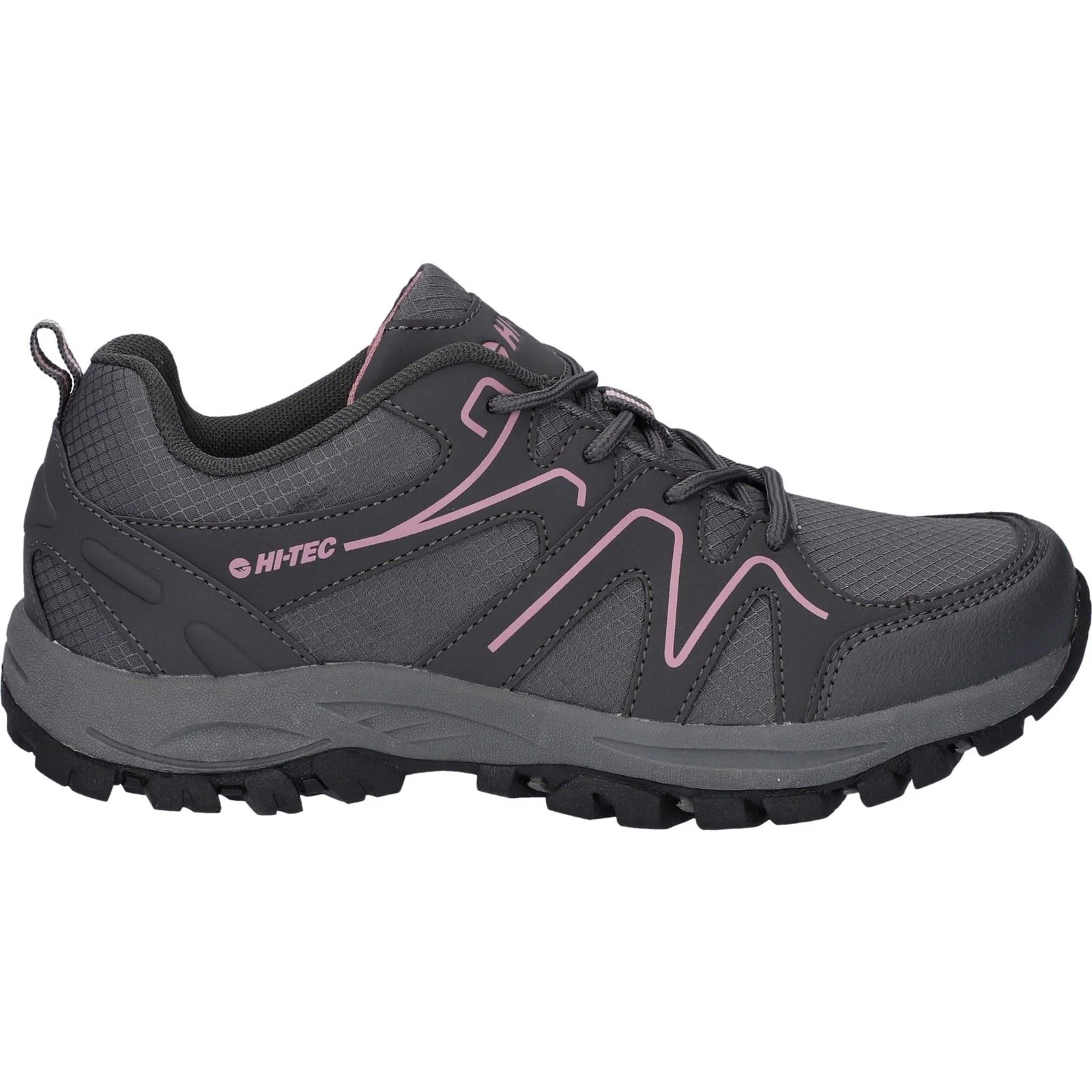 Hi-Tec Maine Polyester Women's Steel Grey Charcoal Hiking Boots - Image 6