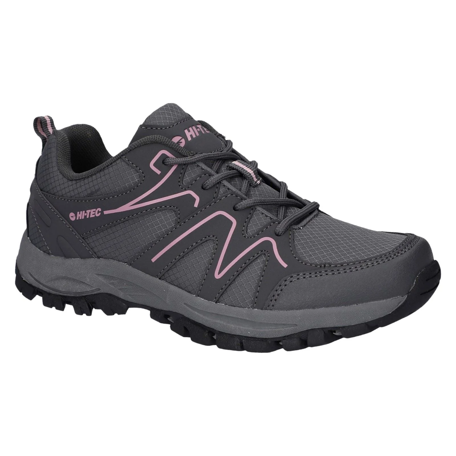 Hi-Tec Maine Polyester Women's Steel Grey Charcoal Hiking Boots - Image 7