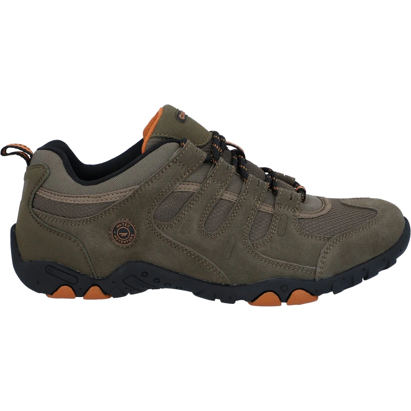 Hi-Tec Quadra II Suede Men's Taupe/Burnt Orange Hiking Boots - Image 6