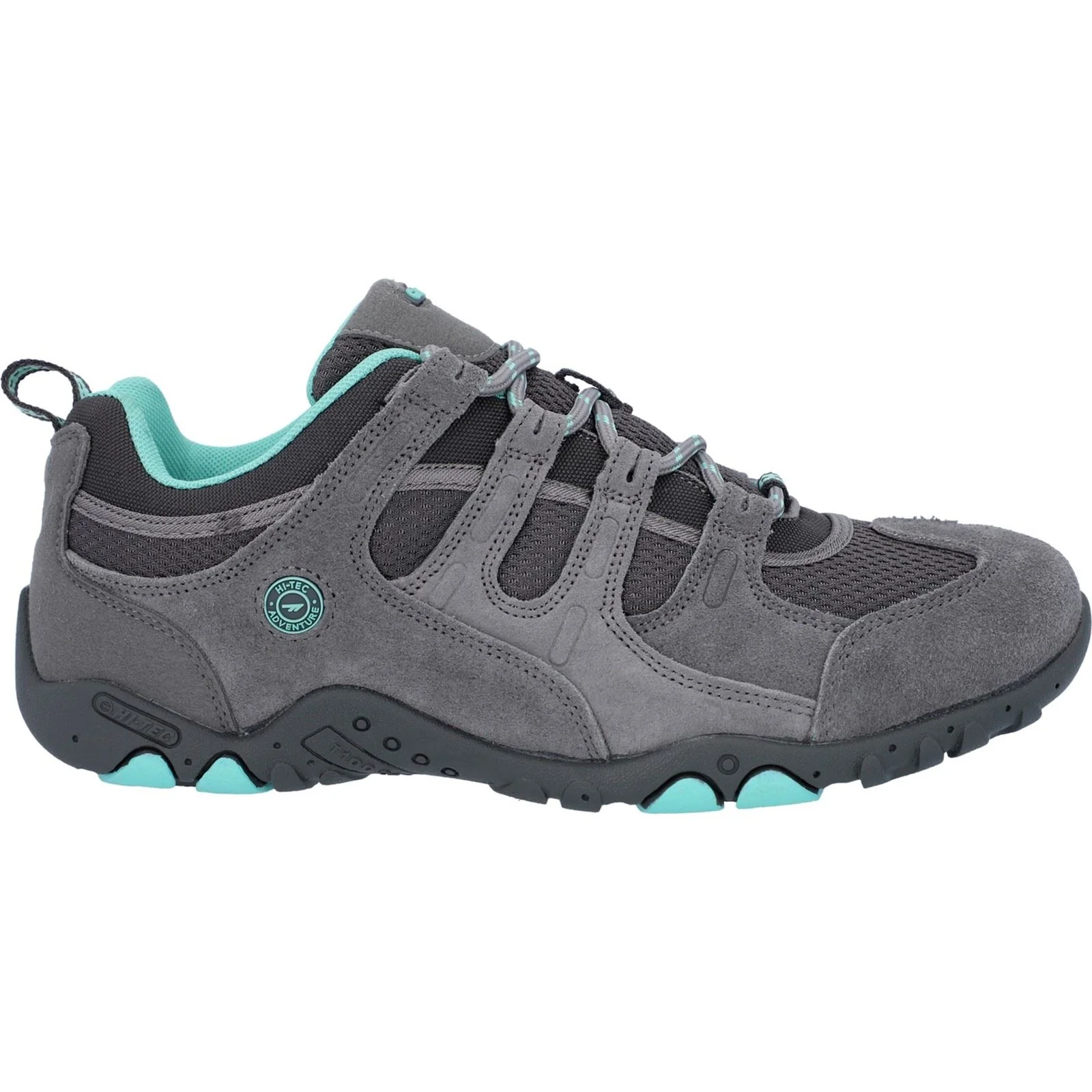 Hi-Tec Quadra II Suede Women's Grey/Mint Hiking Boots - Image 6
