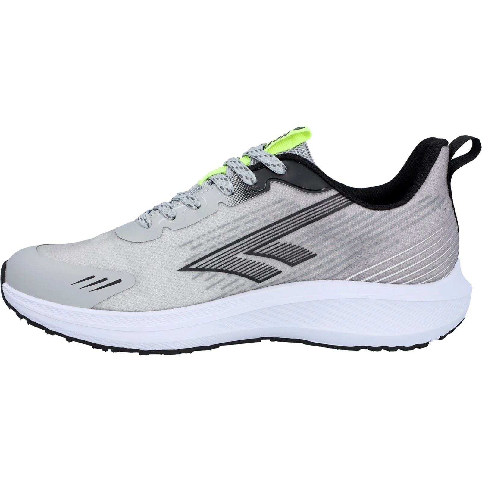 Hi-Tec Santorini Polyester Men's Cool Grey/Black/Acid Lime Trainers - Image 5
