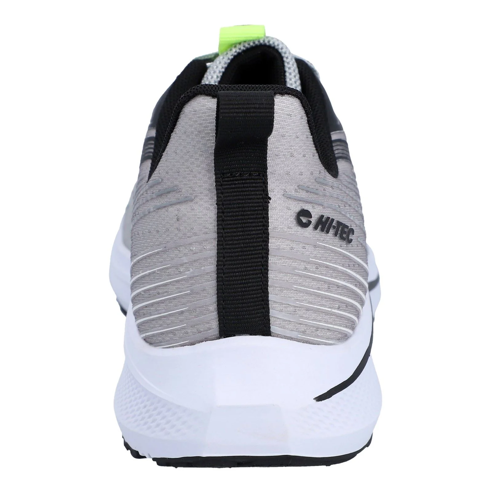 Hi-Tec Santorini Polyester Men's Cool Grey/Black/Acid Lime Trainers - Image 8