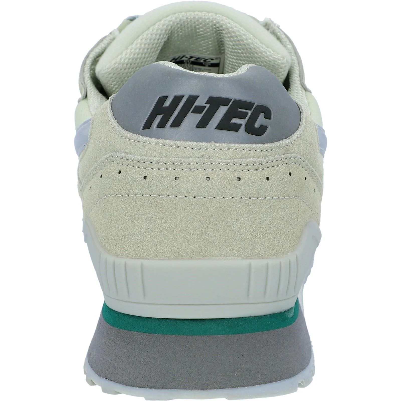 Hi-Tec Silver Shadow OG PU Suede Men's Silver/Grey/Green Trainers - Image 2