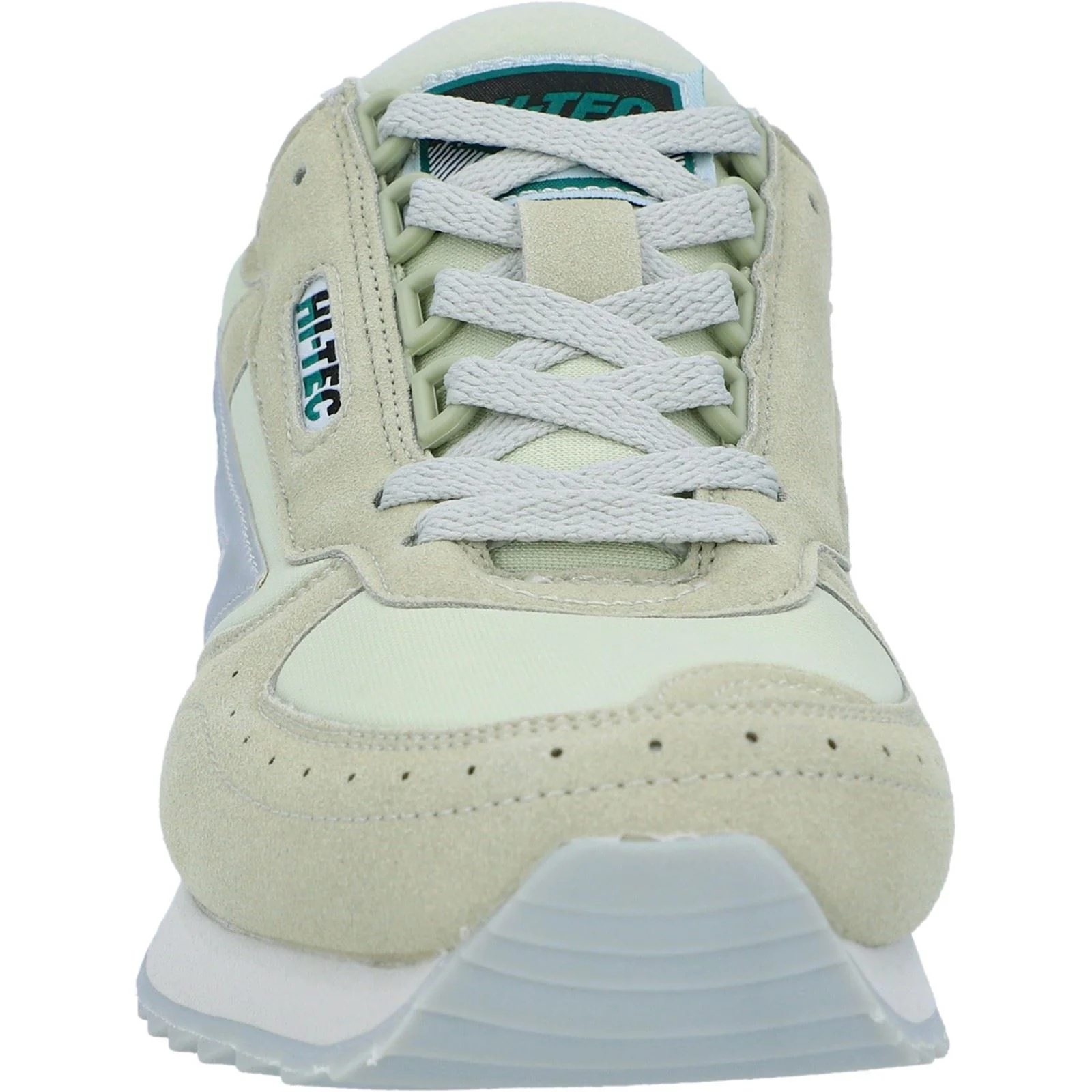 Hi-Tec Silver Shadow OG PU Suede Men's Silver/Grey/Green Trainers - Image 3