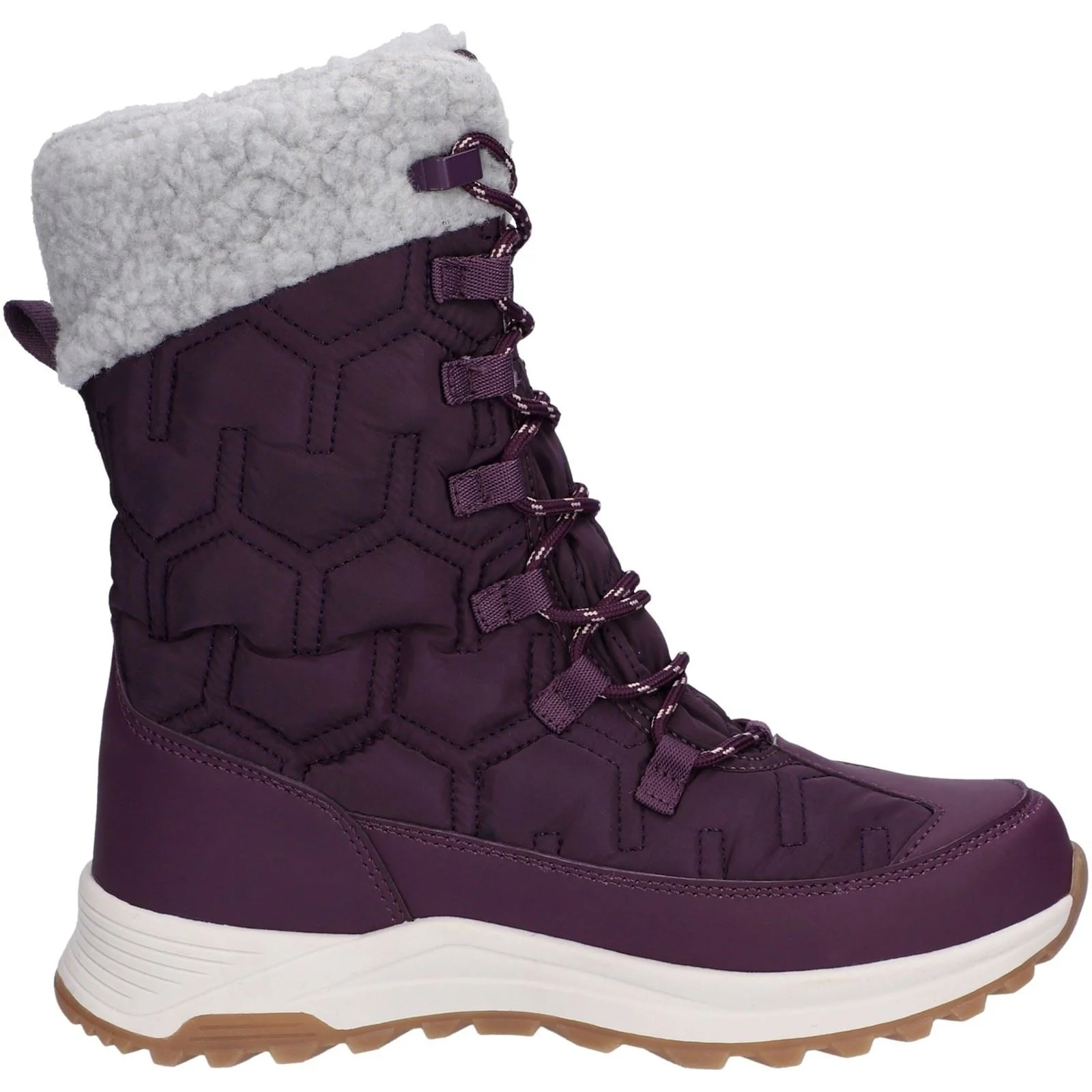 Hi-Tec Sophia Nylon Women's Italian Plum/Sepia Rose Winter Ankle Boots - Image 5
