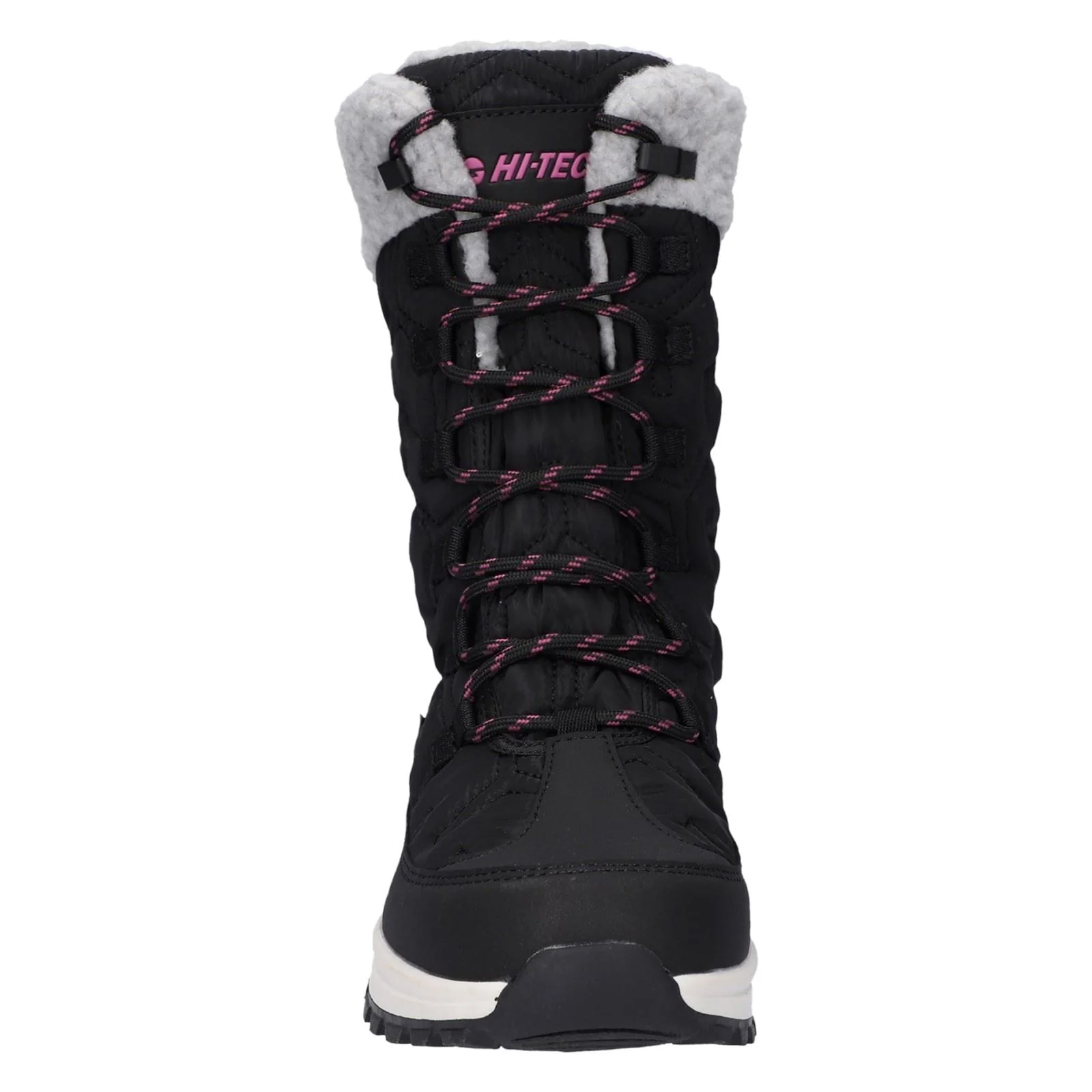Hi-Tec Sophia Nylon Women's Jet Black/Festival Fuchsia Winter Ankle Boots - Image 9