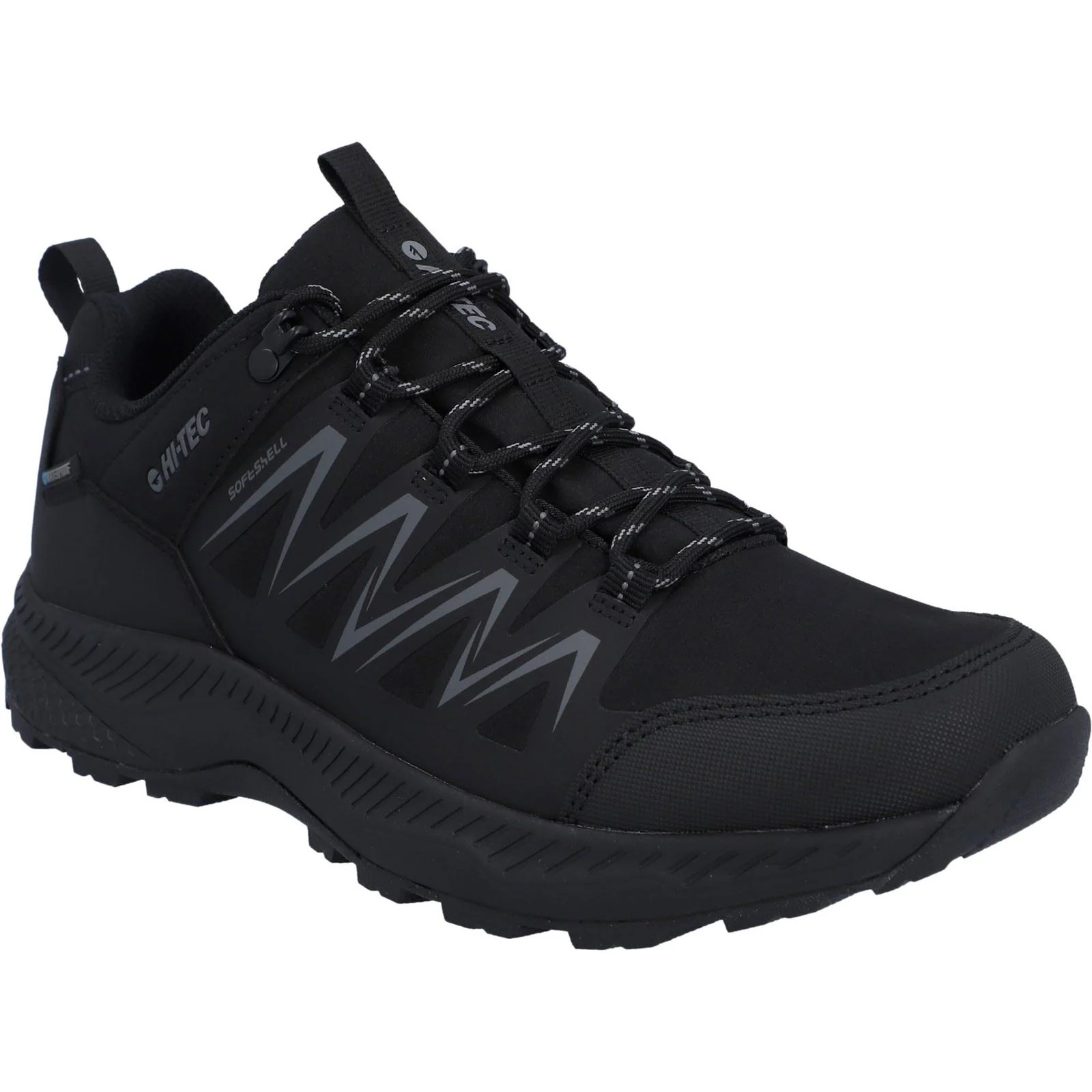 Hi-Tec Stealth Low Polyester Men's Black/Dark Grey Hiking Boots