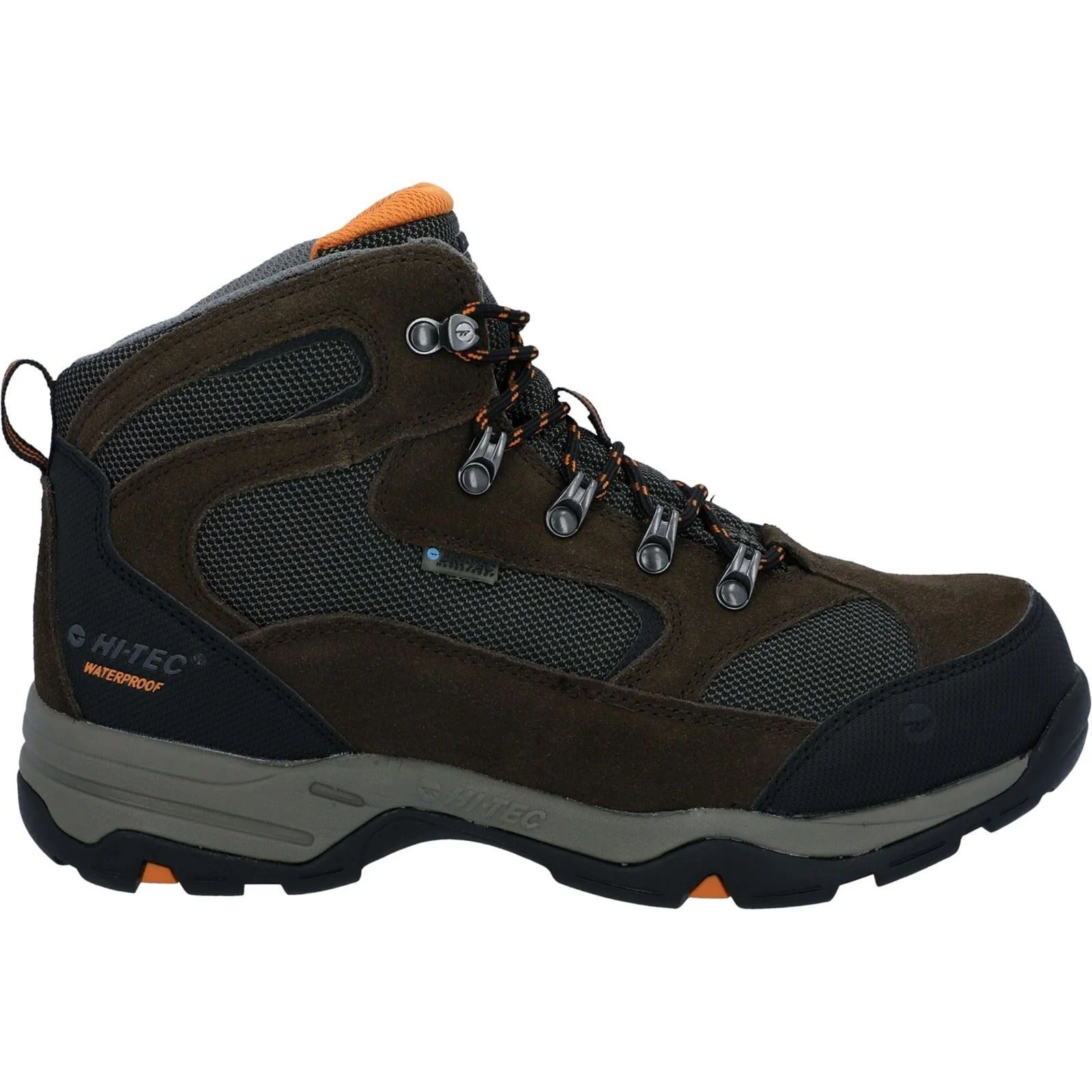 Hi-Tec Storm Wide Suede Men's Dark Chocolate/Dark Taupe Hiking Boots - Image 7