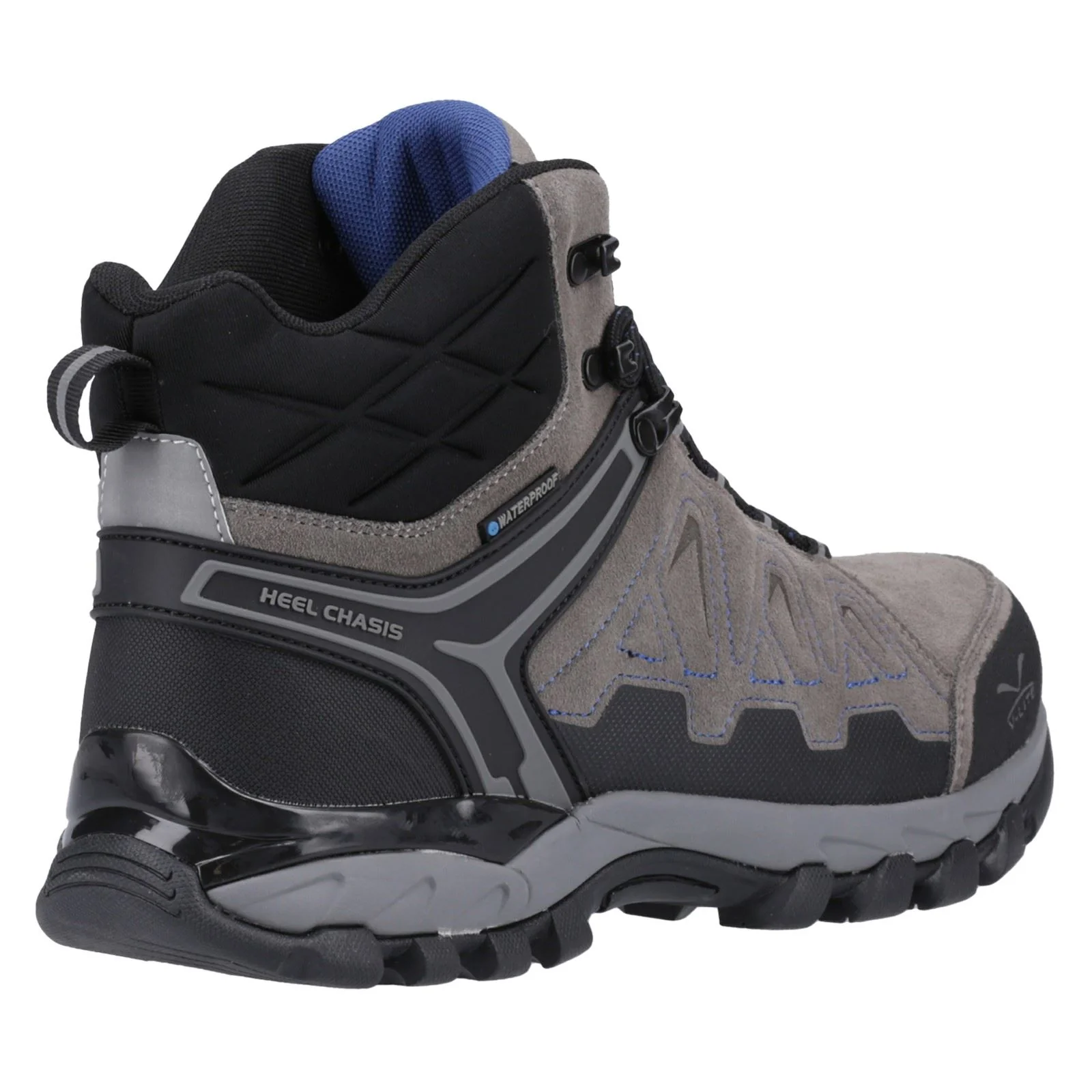 Hi-Tec V-Lite Explorer WP Cow Suede Leather Men's Charcoal/Grey/Dark Blue Hiking Boots - Image 7