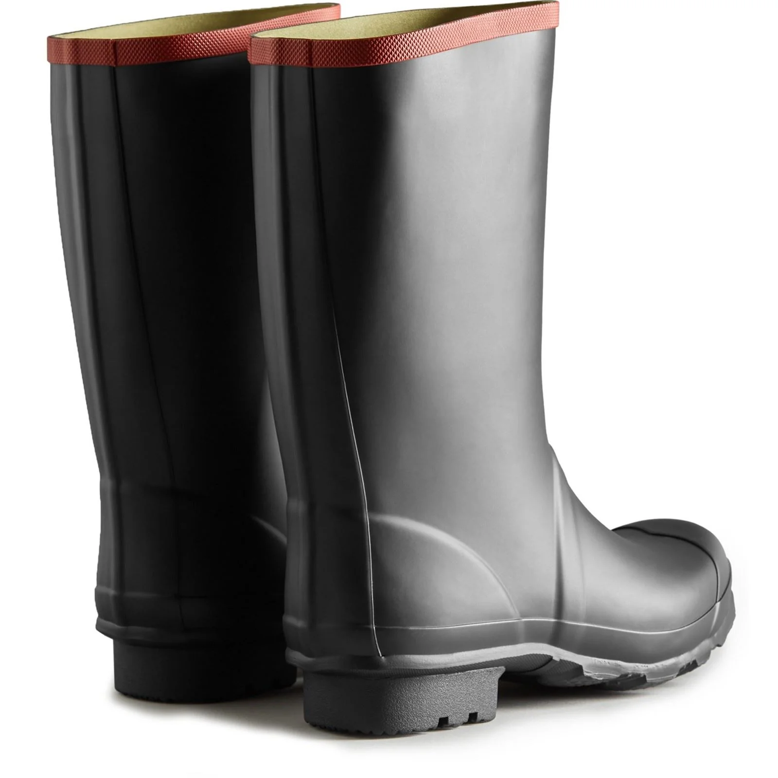 Hunter Argyll Short Knee Wellington in Black - Image 2