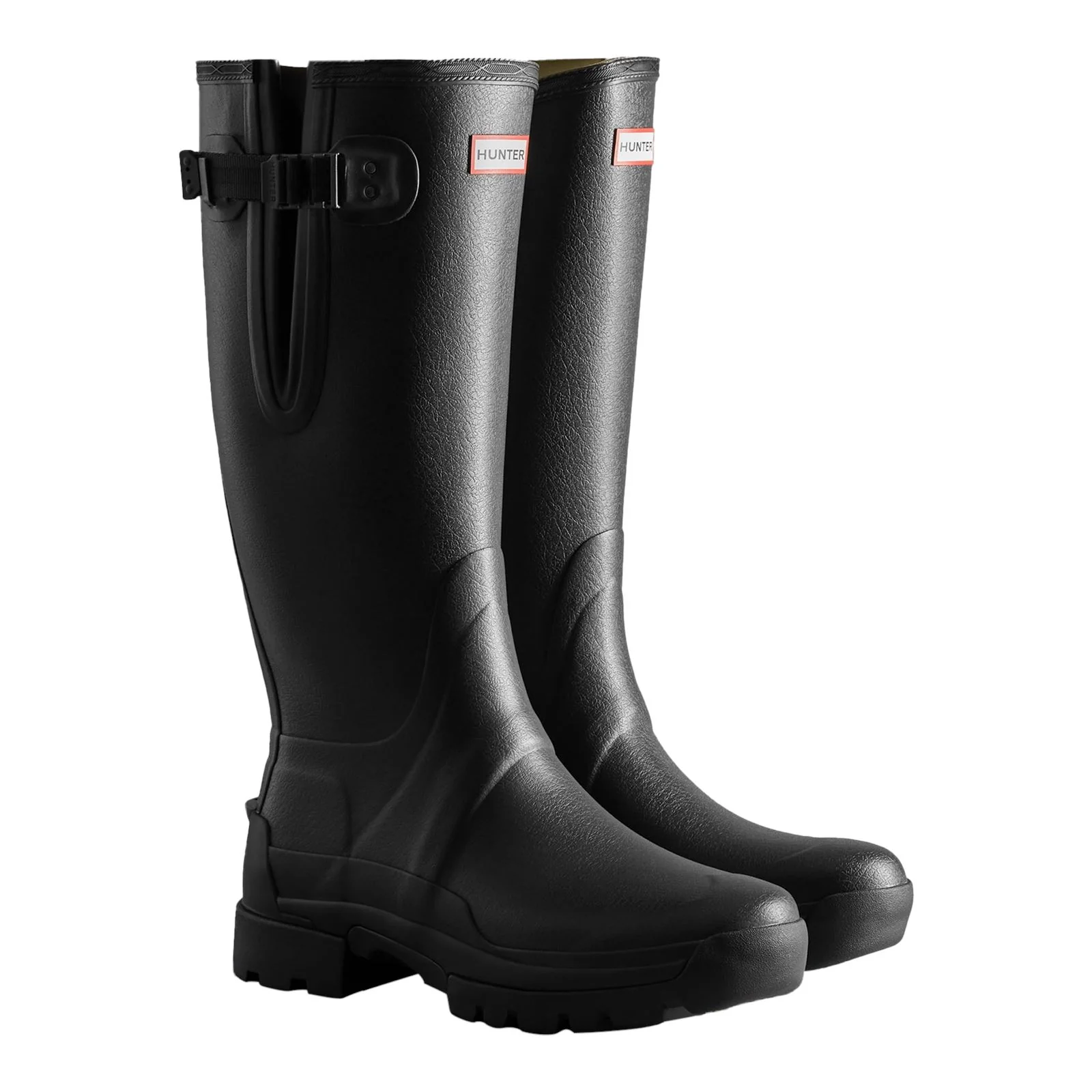 Hunter Men's Balmoral Adjustable Wellington in Black - Image 5