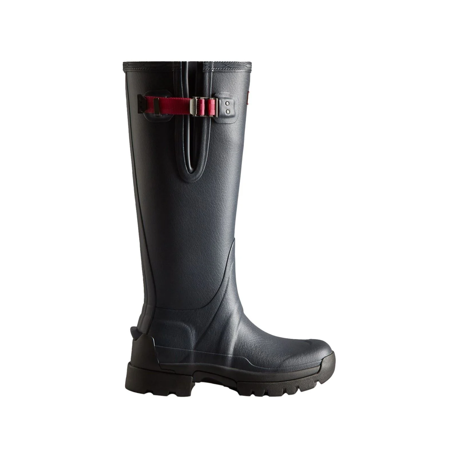 Hunter Balmoral Adjustable Rubber Women's Navy/Peppercorn Wellington Boots - Image 8