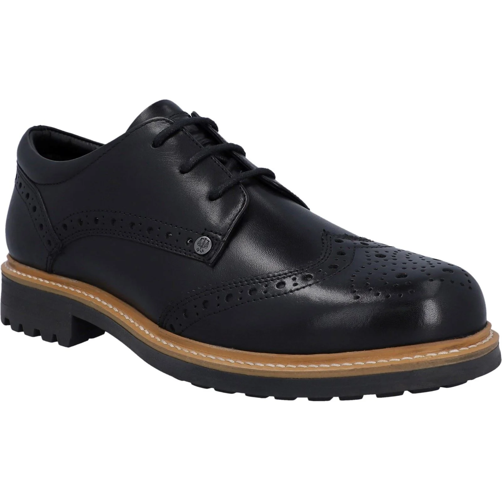 Hunter Men's Cawdor Brogue Gibson in Black