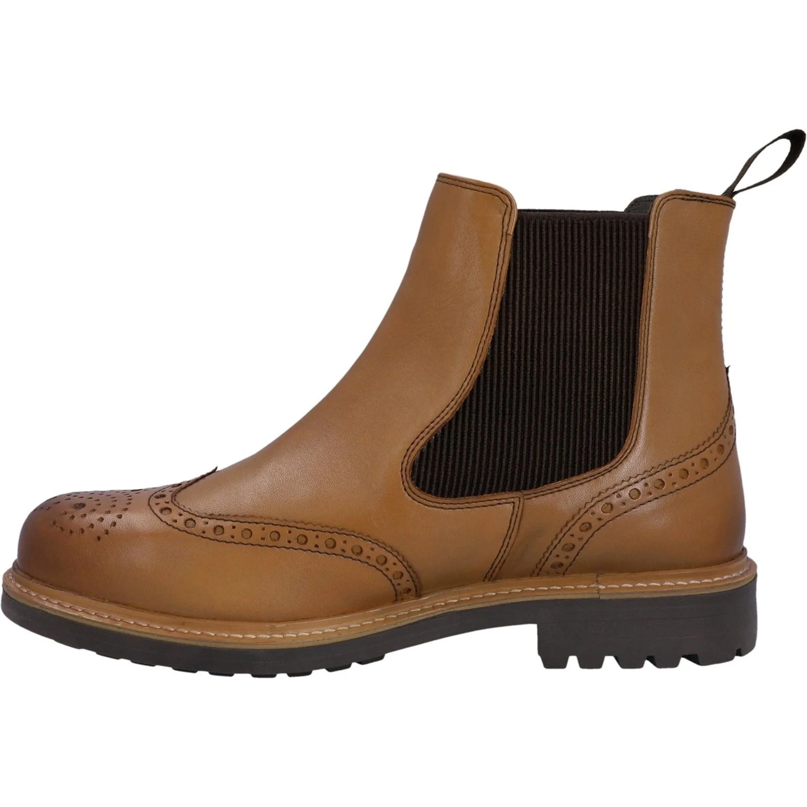 Hunter Men's Cawdor Brogue Dealer in Tan - Image 5