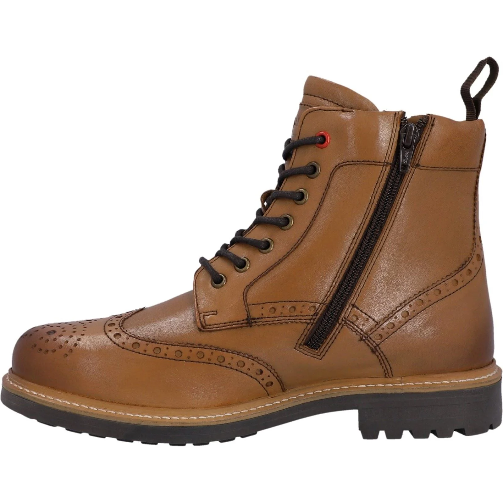 Hunter Men's Cawdor Brogue Ankle in Tan - Image 5