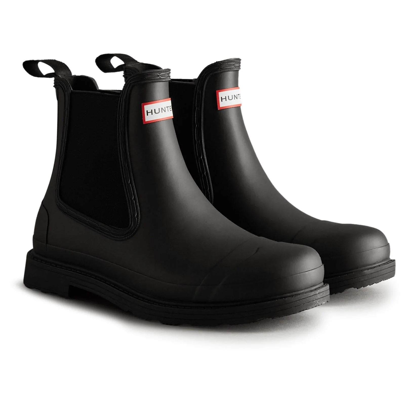 Hunter Men's Commando Chelsea Boots in Black