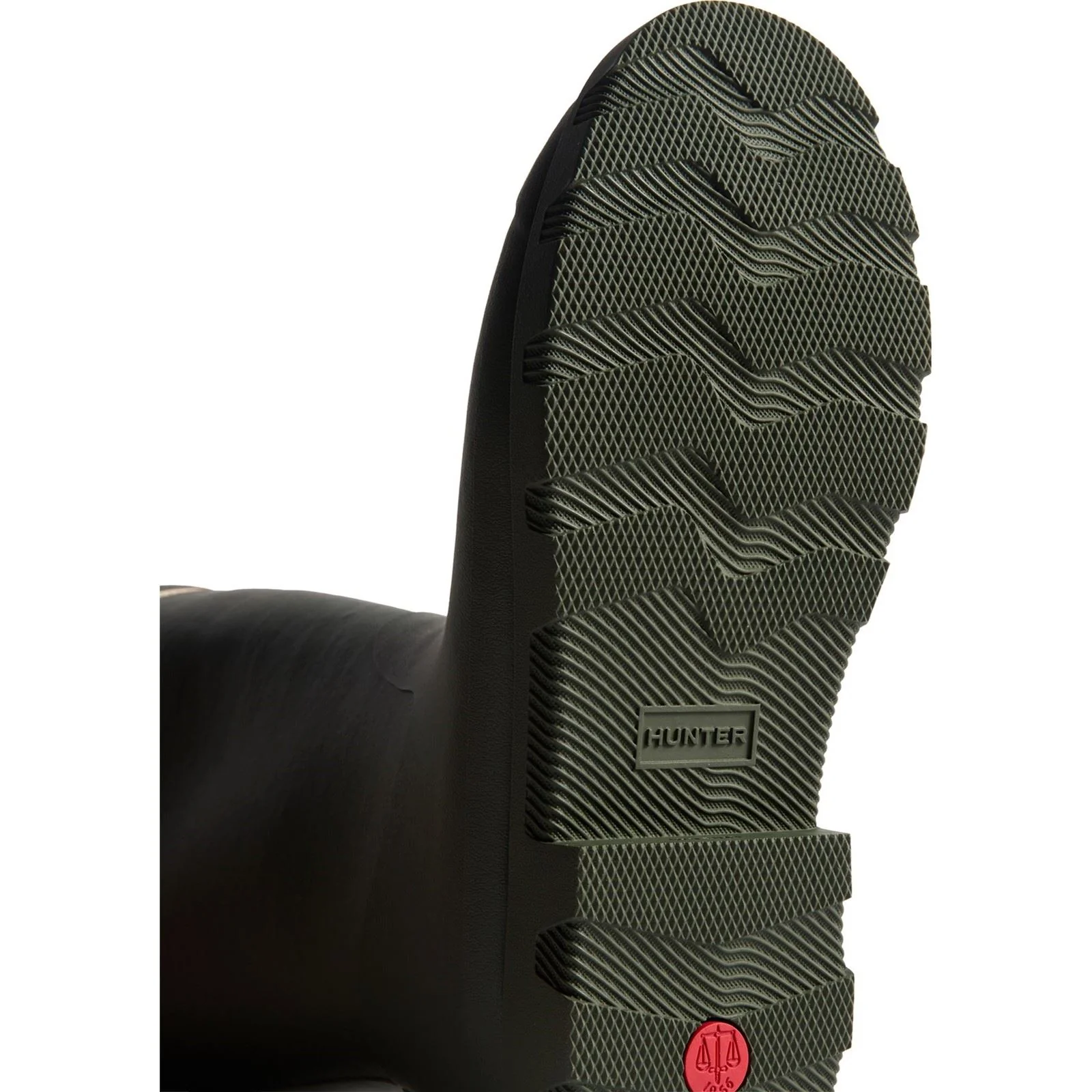 Hunter Downpour Tall Insulated Boot Rubber Women's Dark Olive Wellington Boots - Image 3