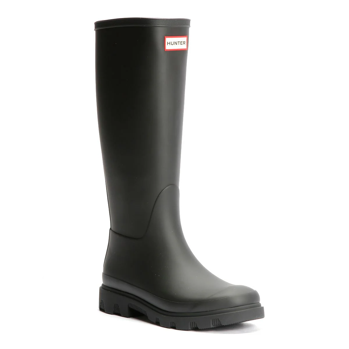 Hunter Downpour Tall Rubber Women's Black Wellington Boots - Image 2