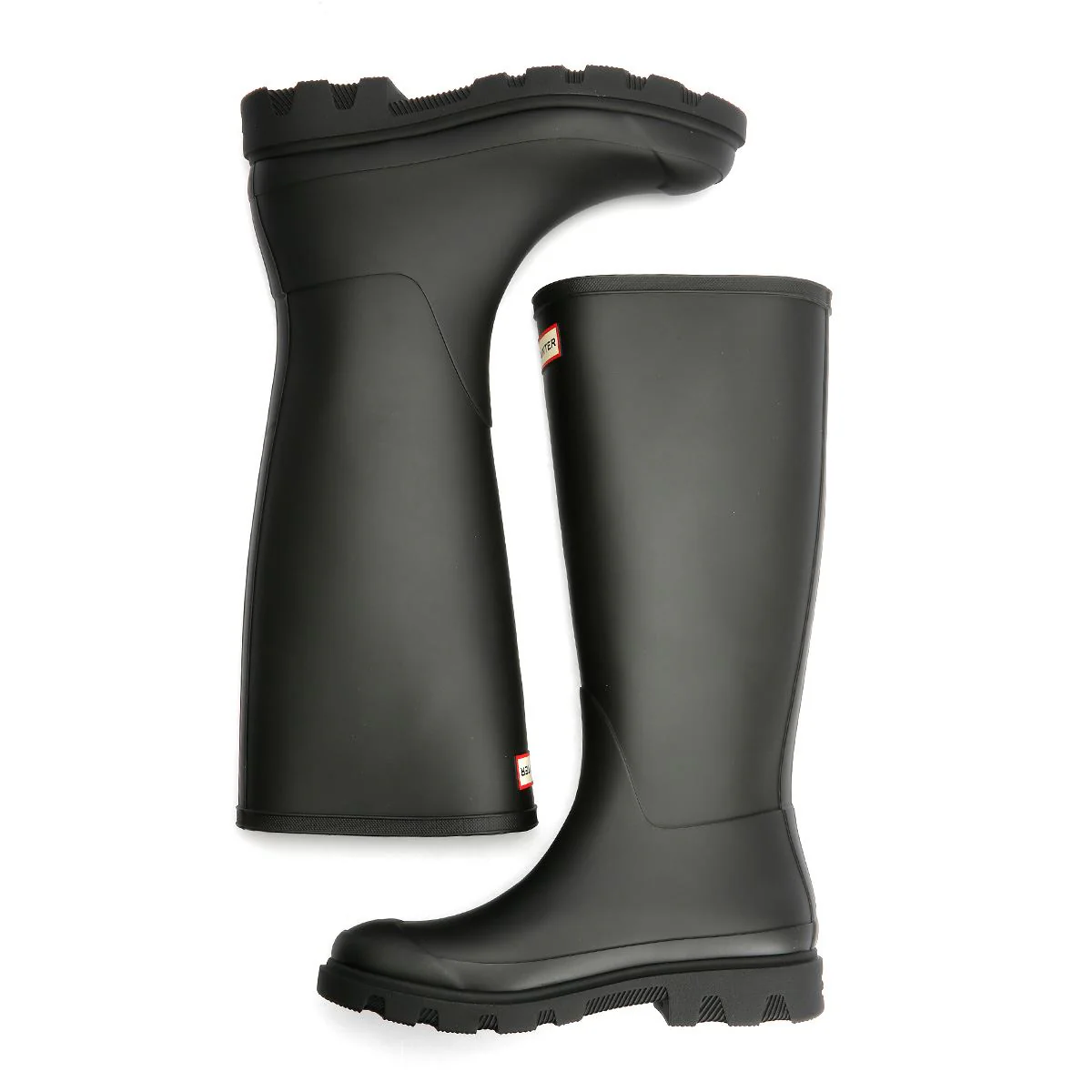 Hunter Downpour Tall Rubber Women's Black Wellington Boots - Image 8