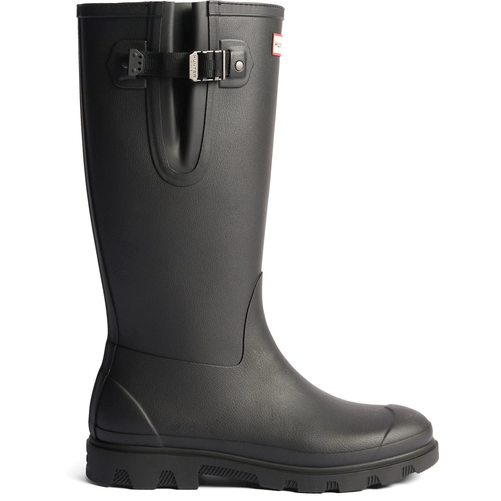 Hunter Field Downpour Boot Rubber Women's Black Wellington Boots - Image 4