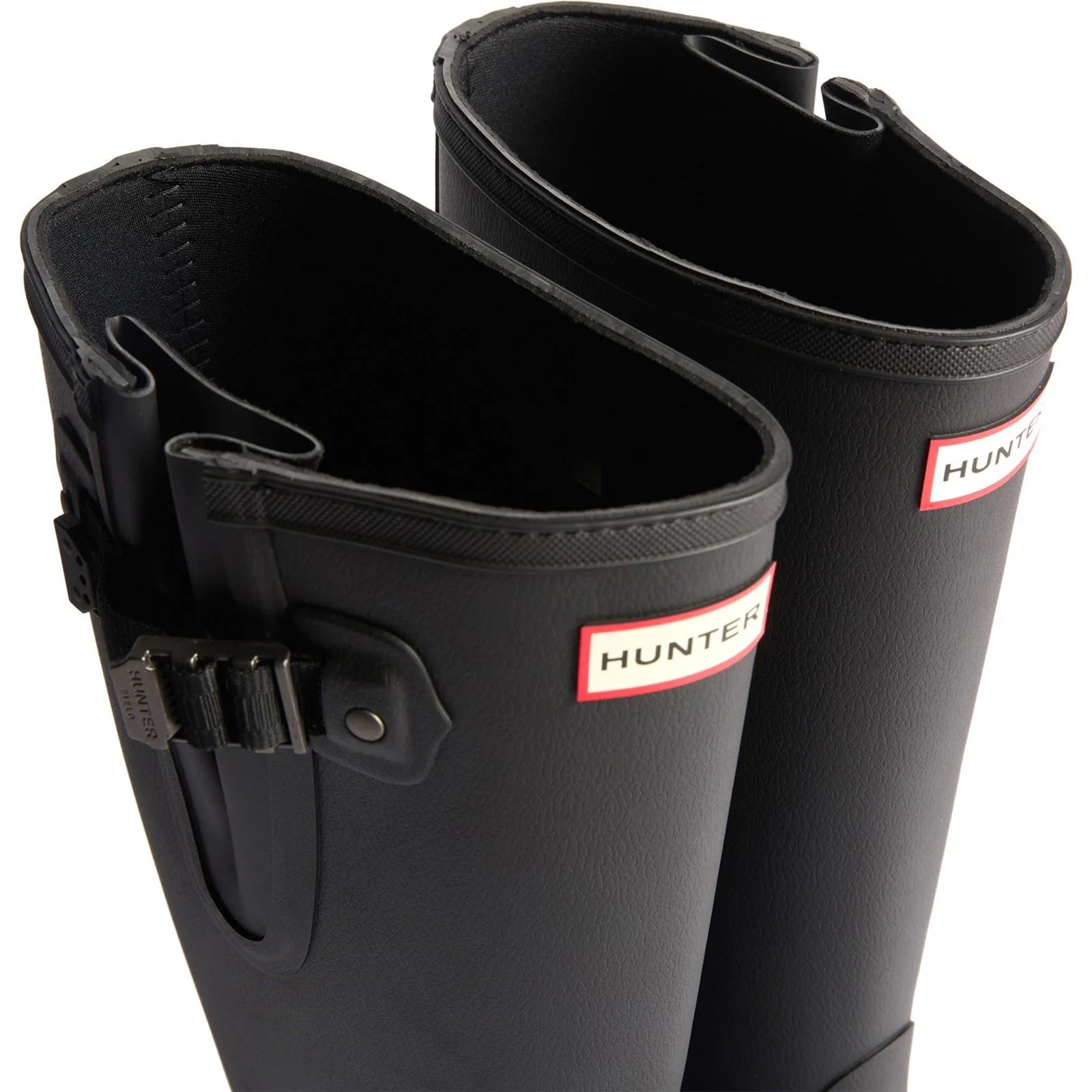 Hunter Field Downpour Boot Rubber Women's Black Wellington Boots - Image 5