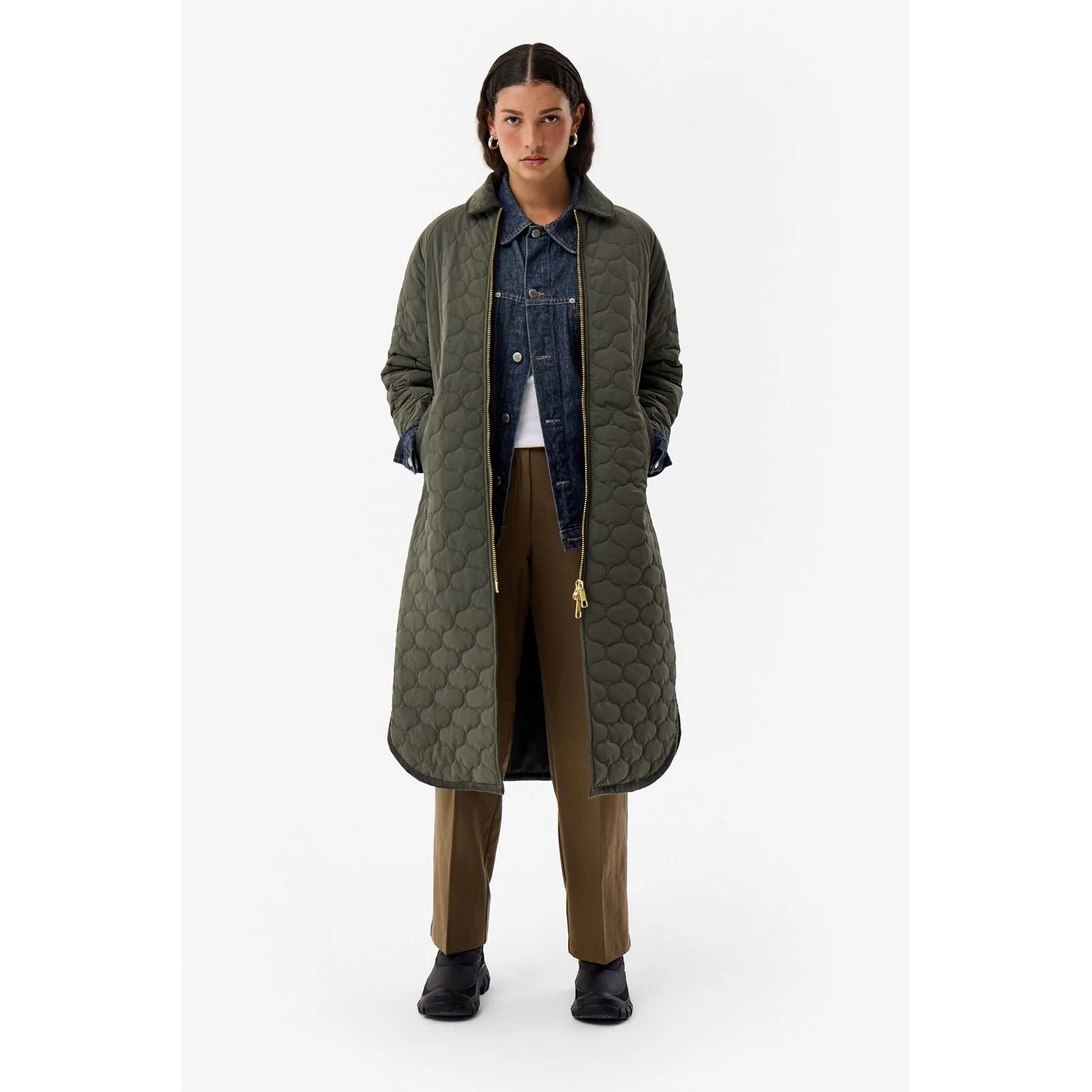 Hunter Fionn Long Women's Dark Olive - Image 3