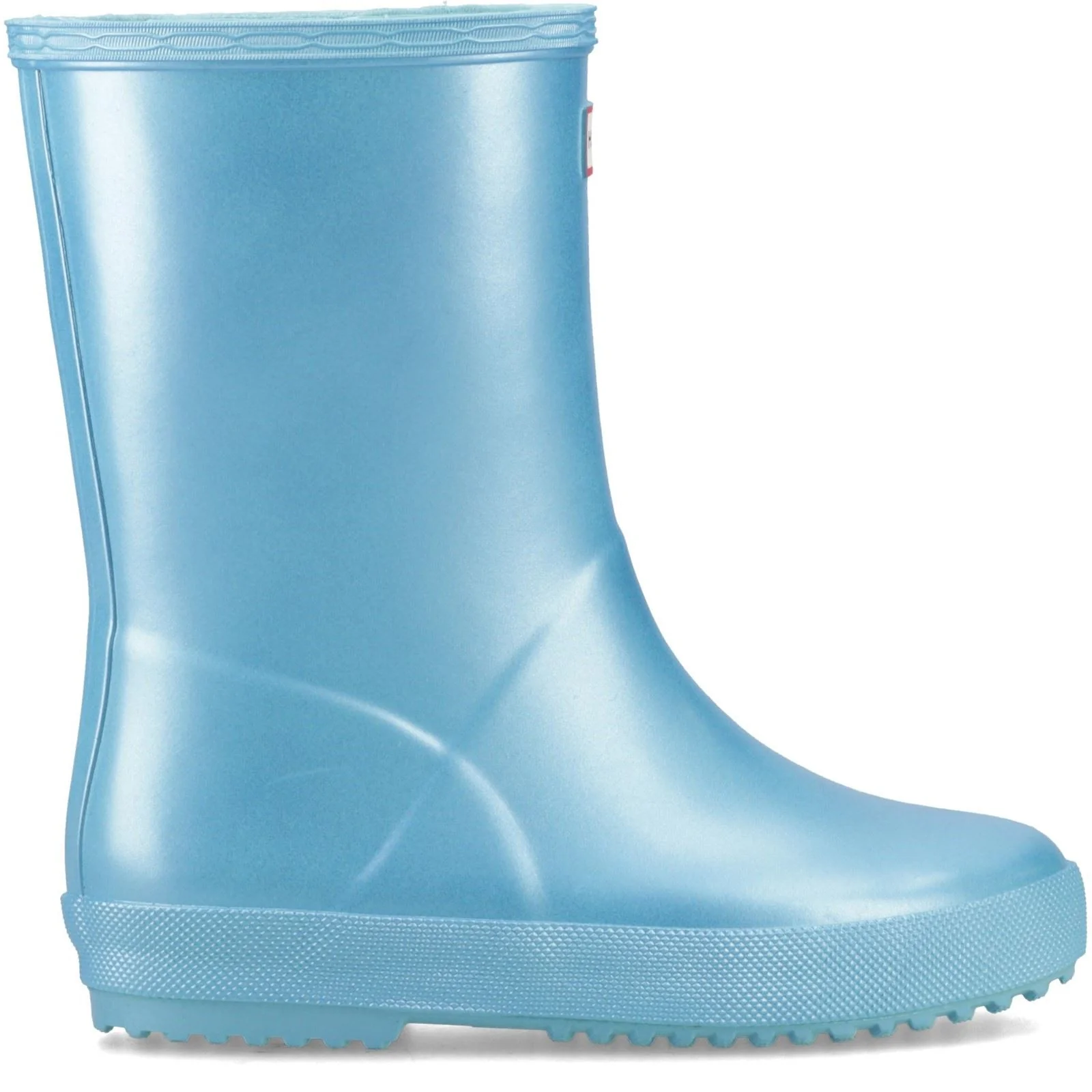 Hunter First Nebula Rubber Pool Blue Wellington Boots - Image 4