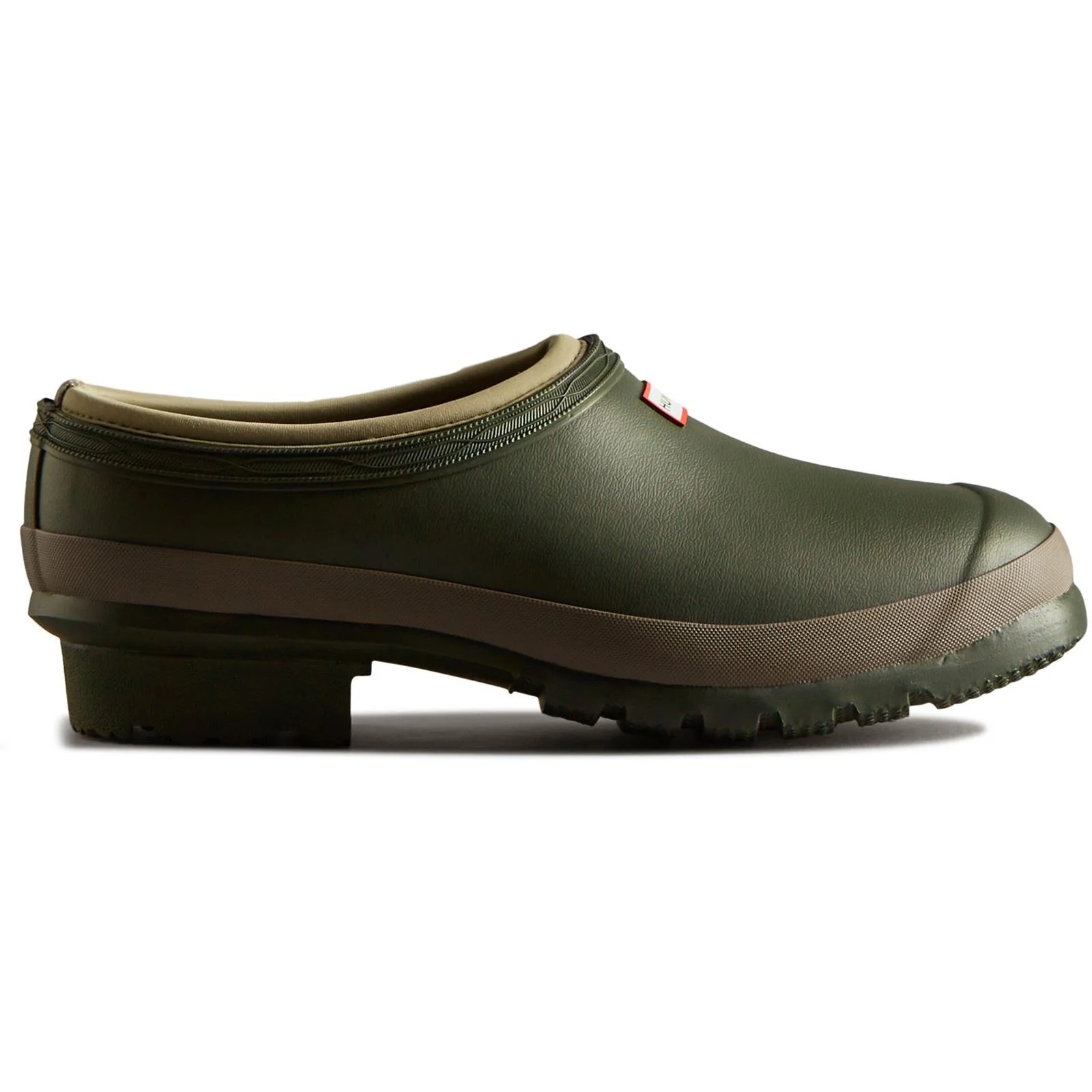 Hunter Men's Gardener Clogs in Dark Olive/Clay - Image 5