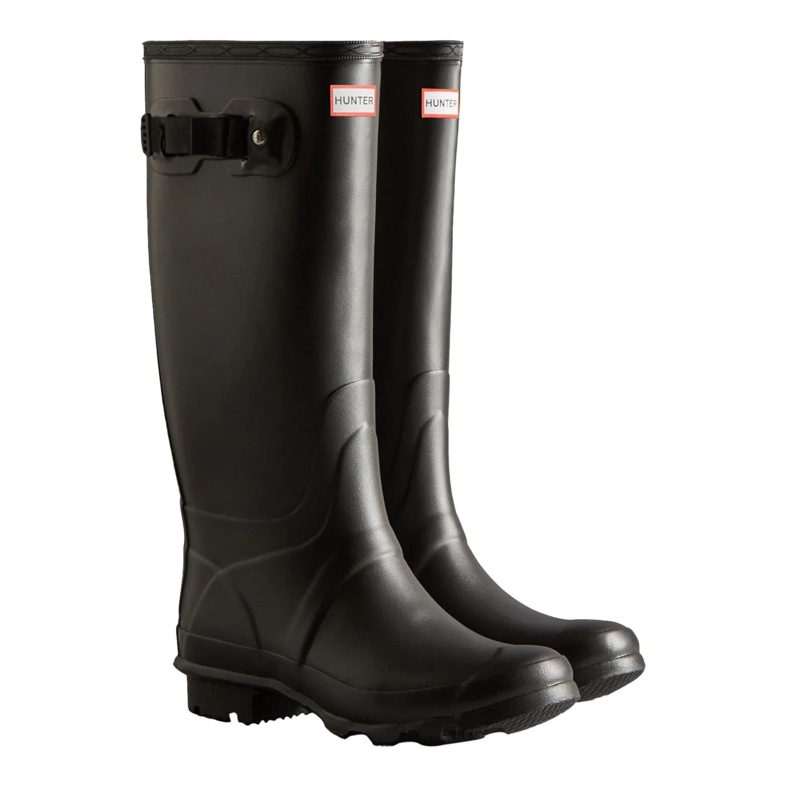 Hunter Women's Huntress Wide Leg Wellington Boots in Black - Image 5