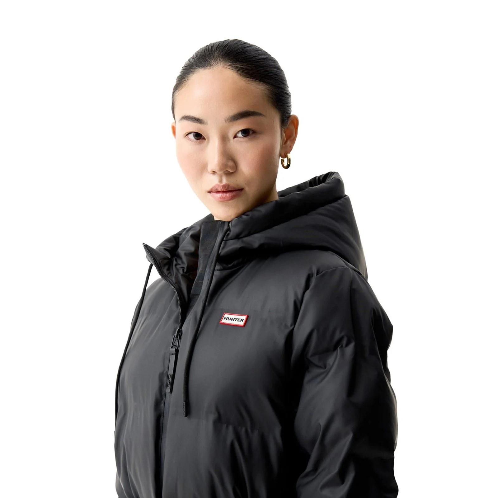 Hunter Hutchison Sonic Long Puffer Jacket Women's Black Puffer Jackets - Image 3