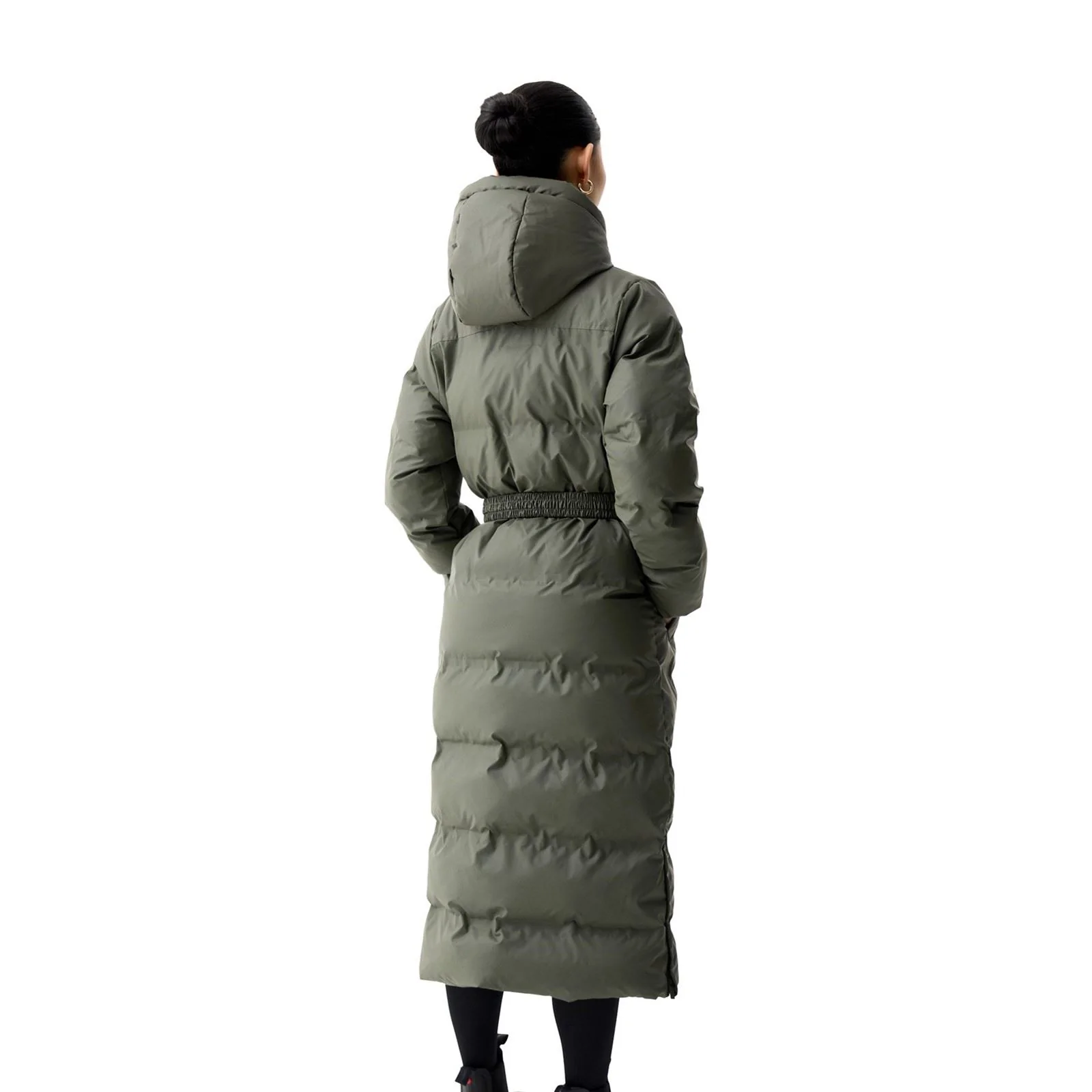 Hunter Hutchison Sonic Long Puffer Jacket Women's Green Puffer Jackets - Image 2