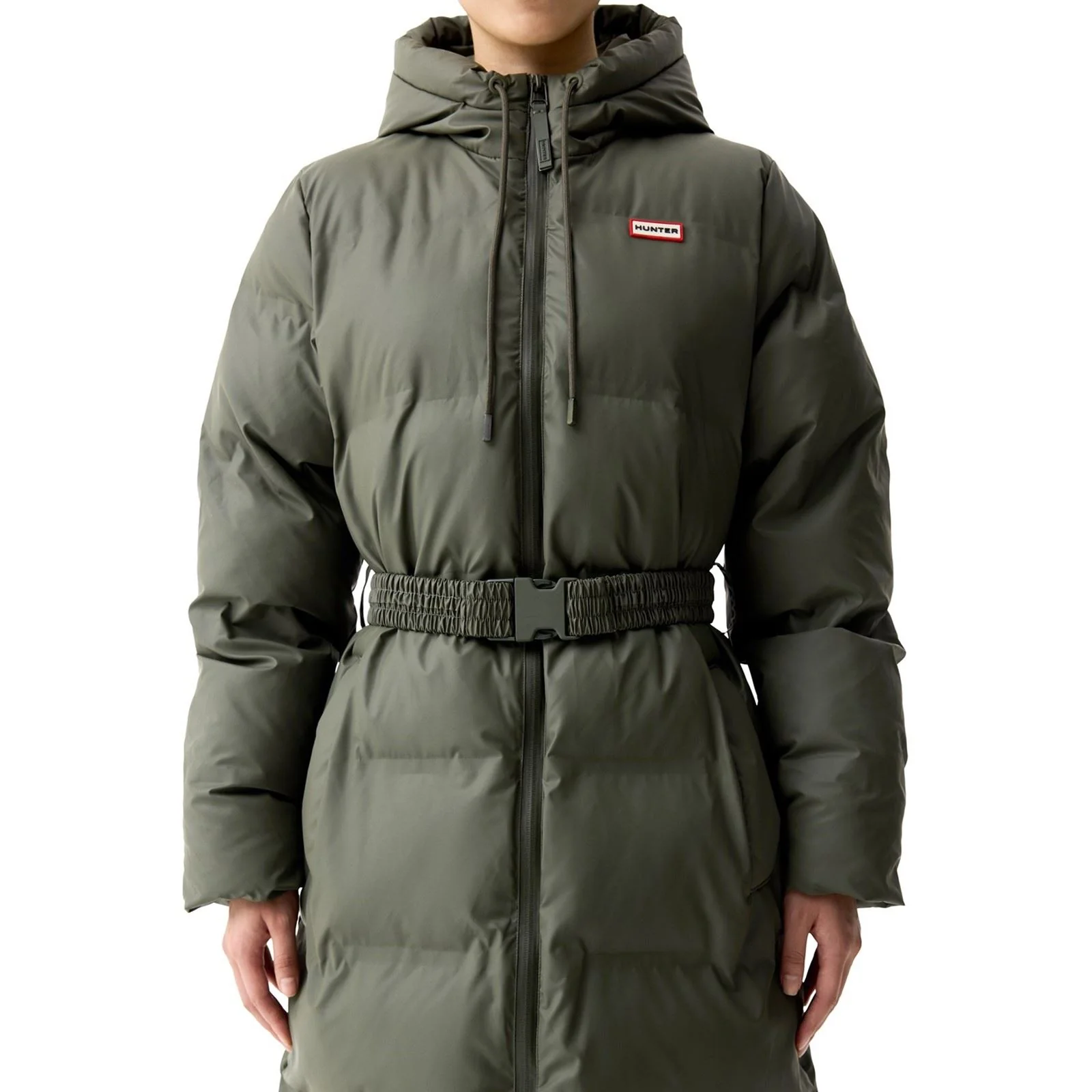 Hunter Hutchison Sonic Long Puffer Jacket Women's Green Puffer Jackets - Image 4