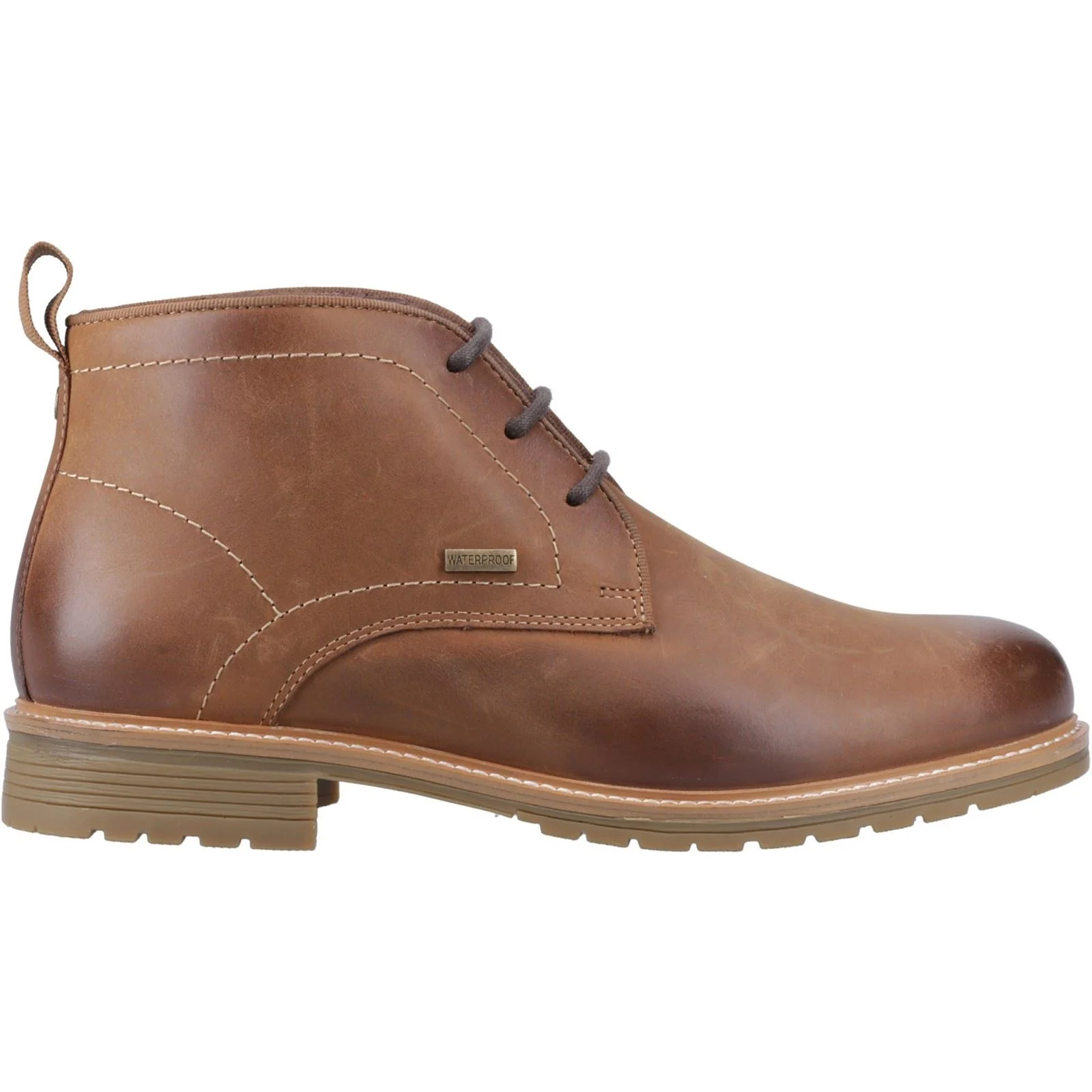 Hunter Jura Leather Men's Dark Tan Ankle Boots - Image 5