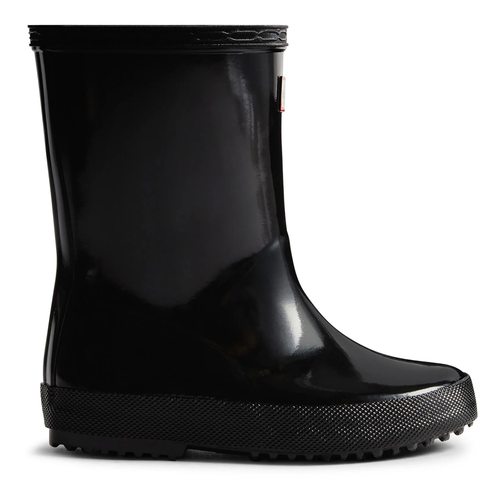 Hunter Kids First (Gloss) Rubber Black Wellington Boots - Image 4